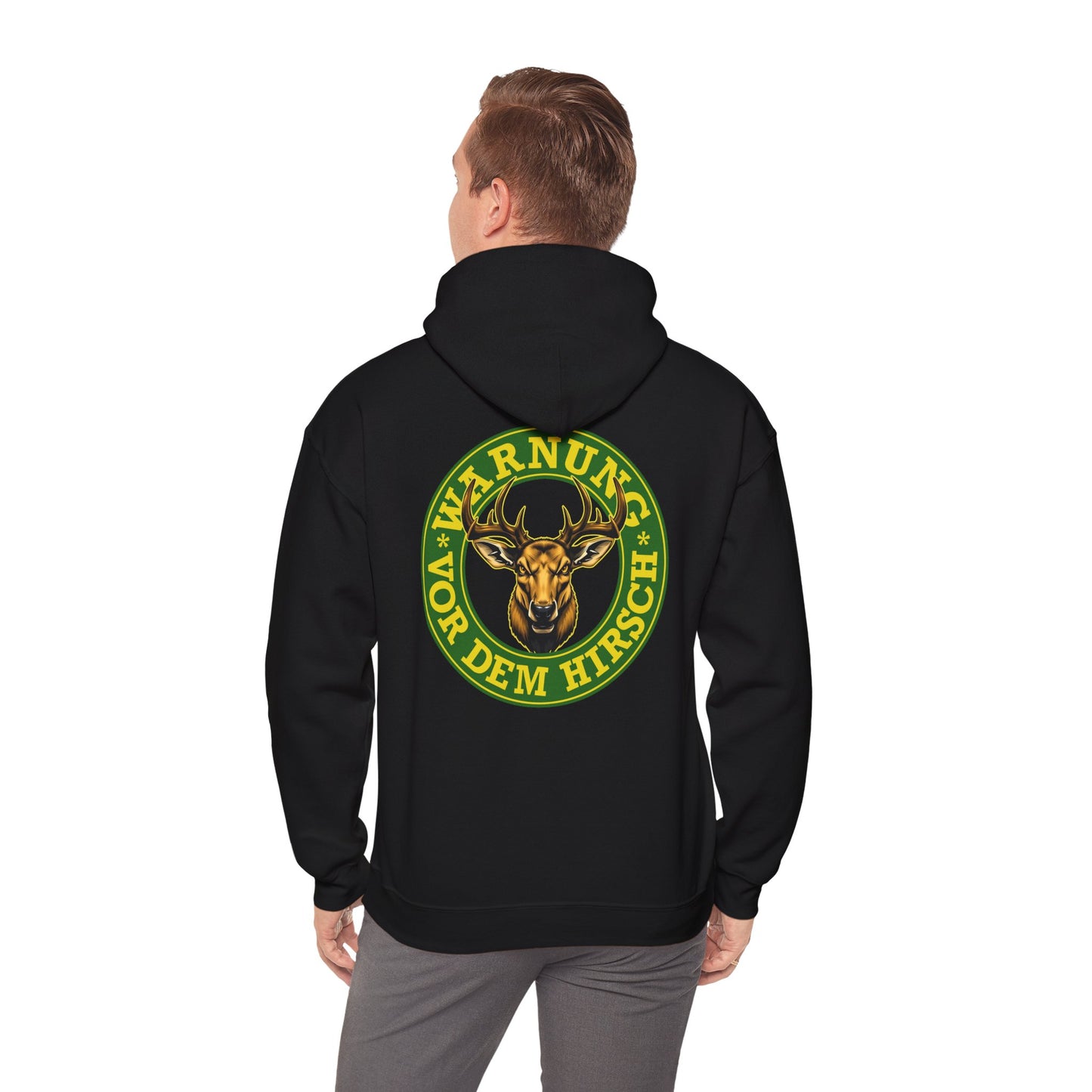Warnung vor dem Hirsch - Backprint Hoodie