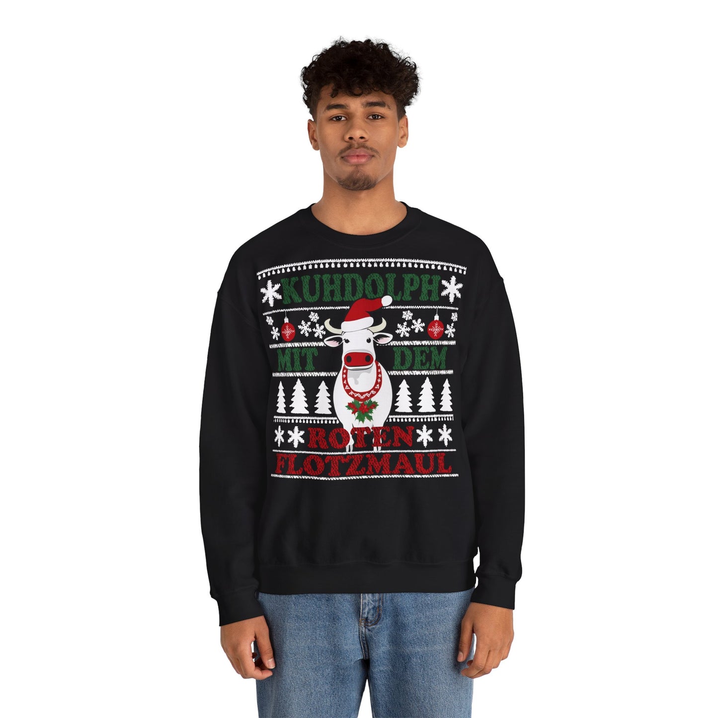 "Kuhdolph" Ugly Christmas Sweater