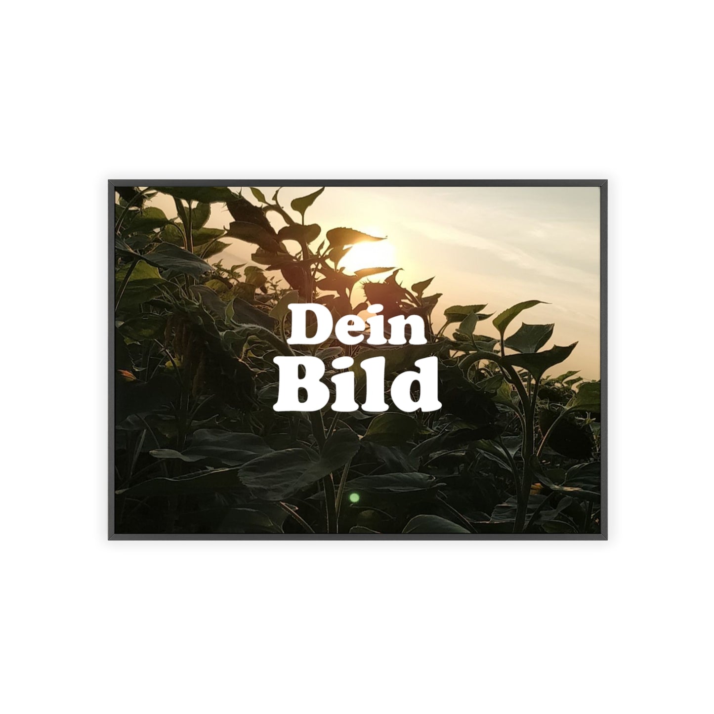 Personalisiertes Poster im Bilderrahmen