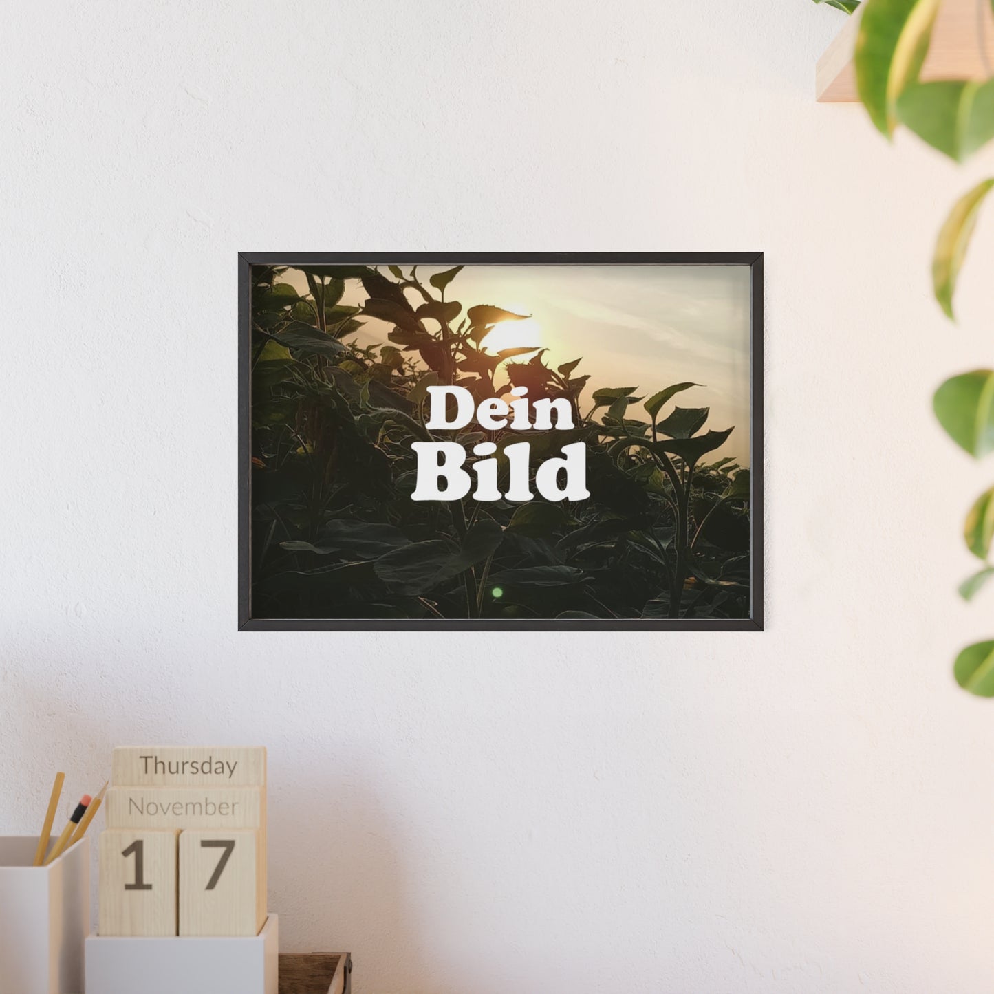 Personalisiertes Poster im Bilderrahmen