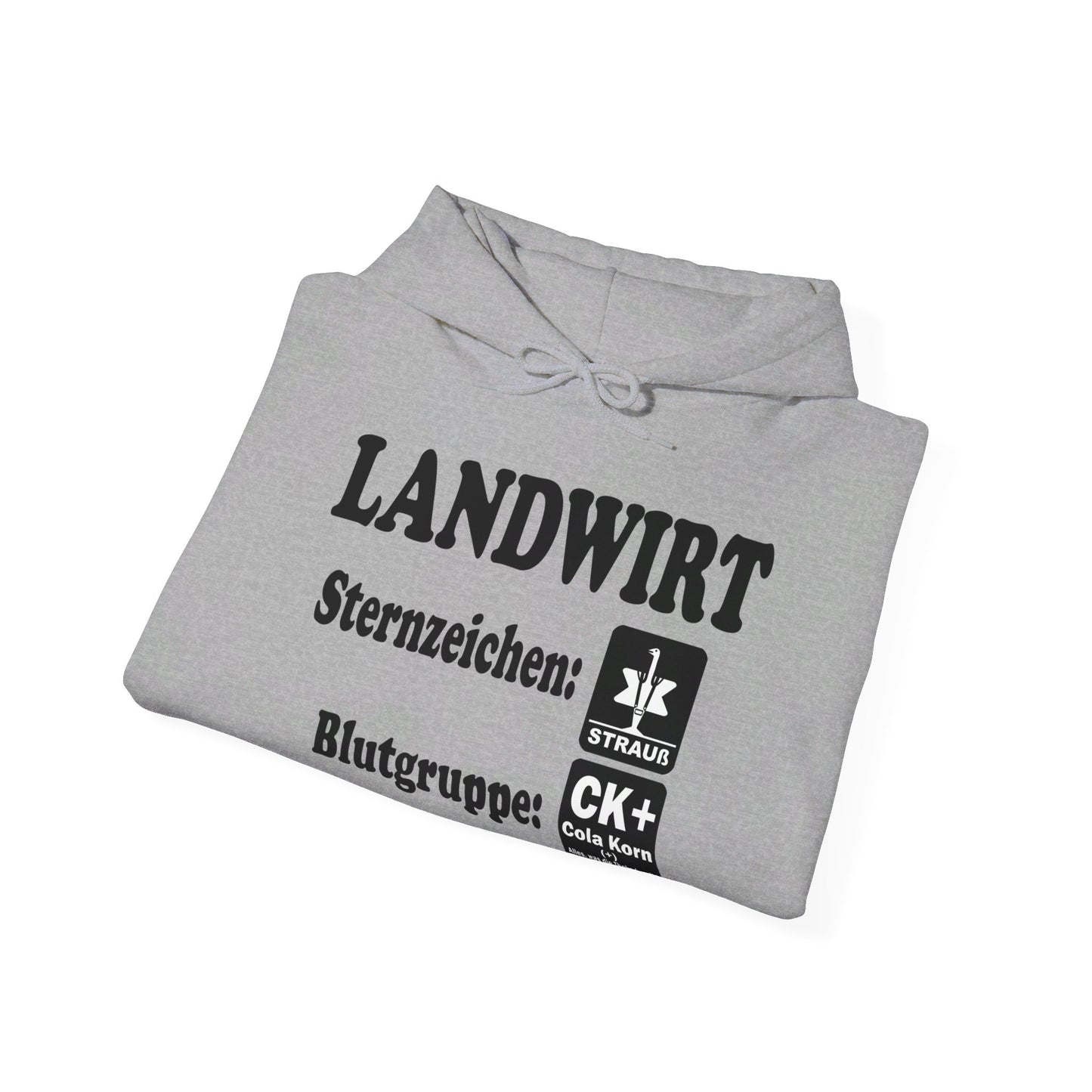 Landwirt: Sternzeichen Strauß, Blutgruppe Cola Korn Hoodie