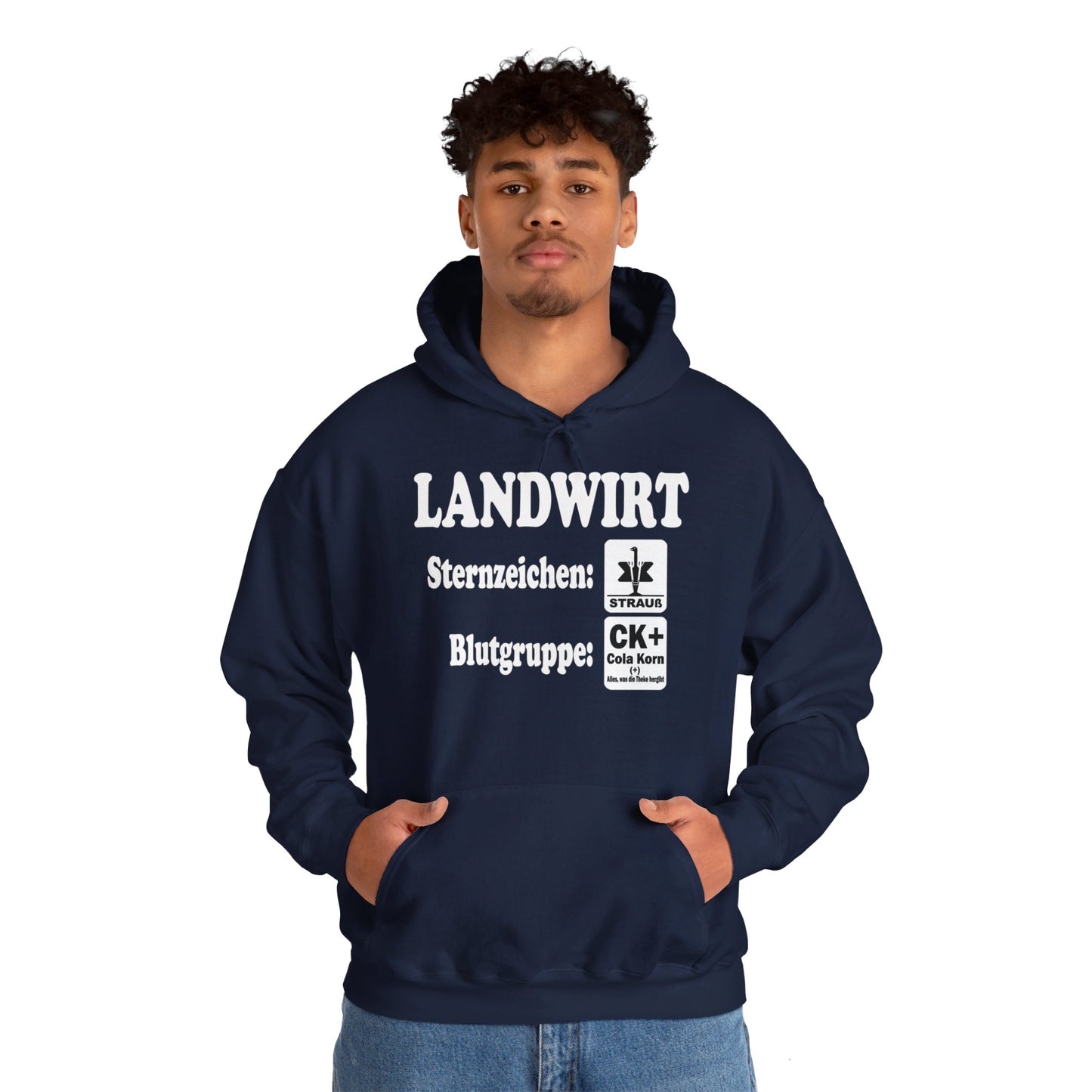 Landwirt: Sternzeichen Strauß, Blutgruppe Cola Korn Hoodie
