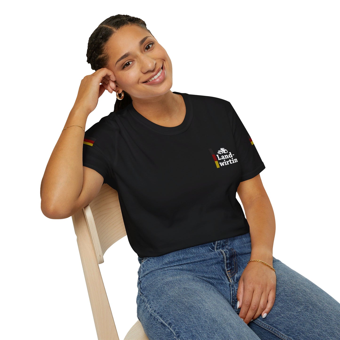Deutsche Landwirtin T-shirt | Arbeitskleidung für deutsche Landwirtinnen