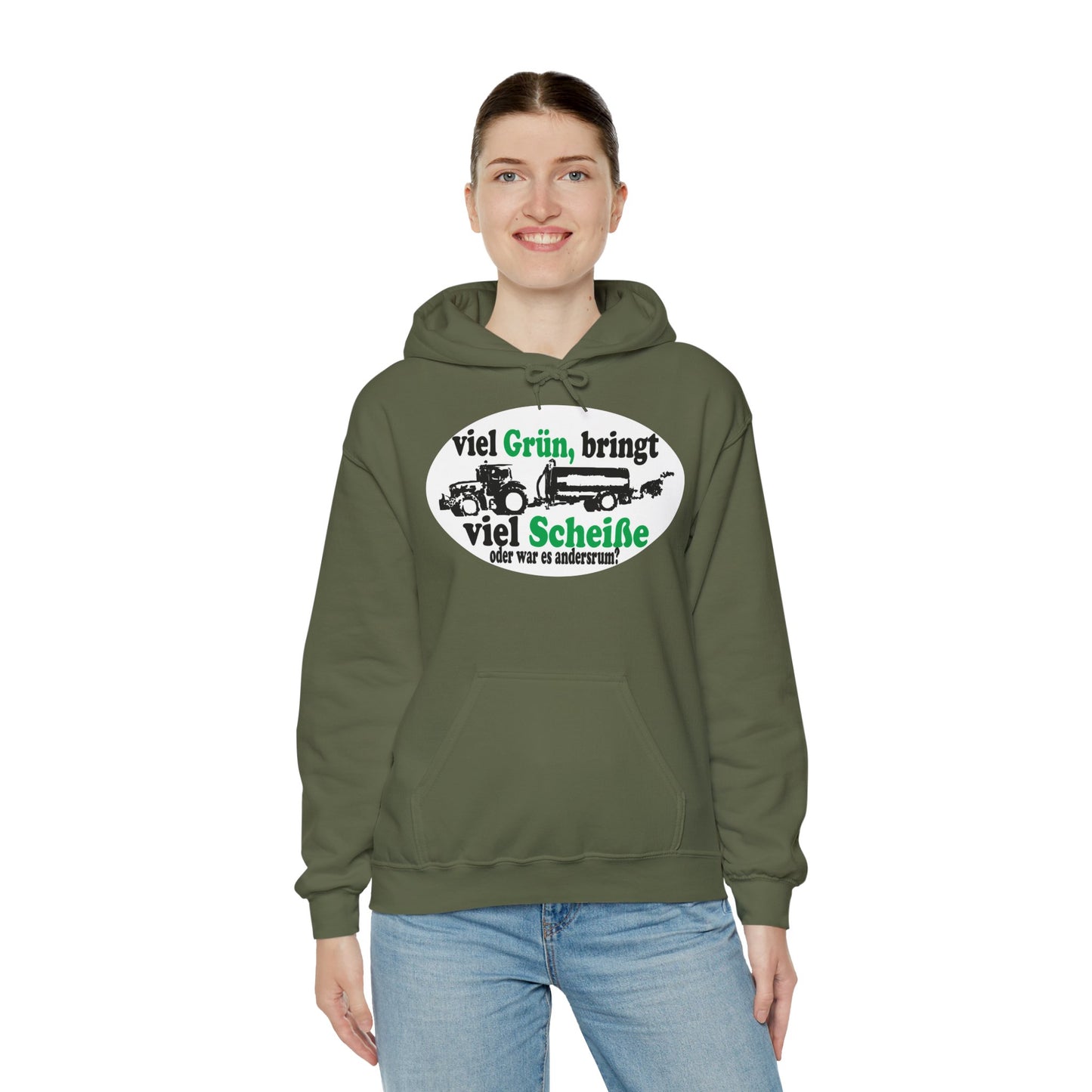 Viel Grün, bringt viel Scheiße Hoodie