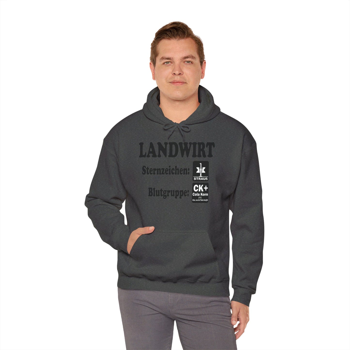 Landwirt: Sternzeichen Strauß, Blutgruppe Cola Korn Hoodie