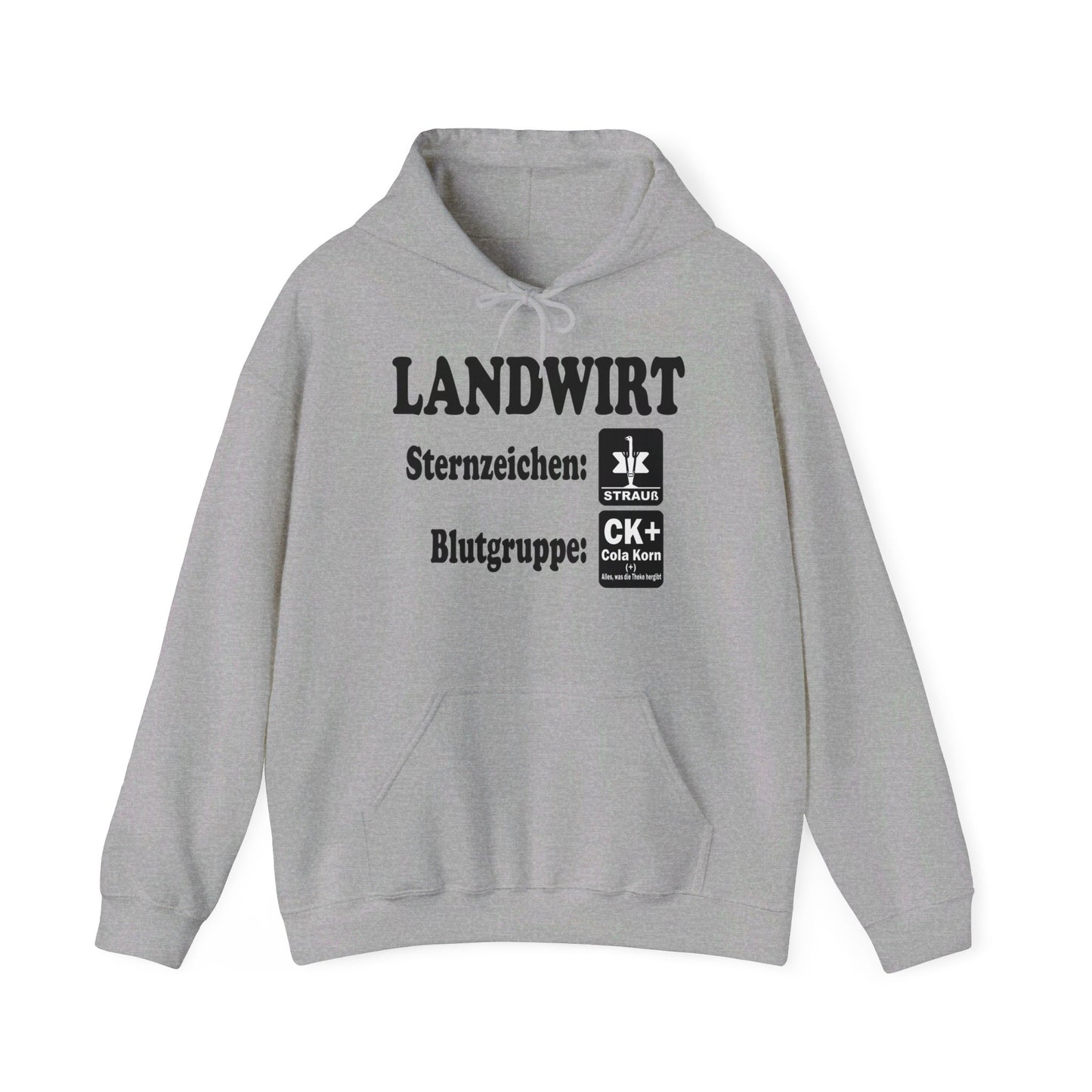 Landwirt: Sternzeichen Strauß, Blutgruppe Cola Korn Hoodie