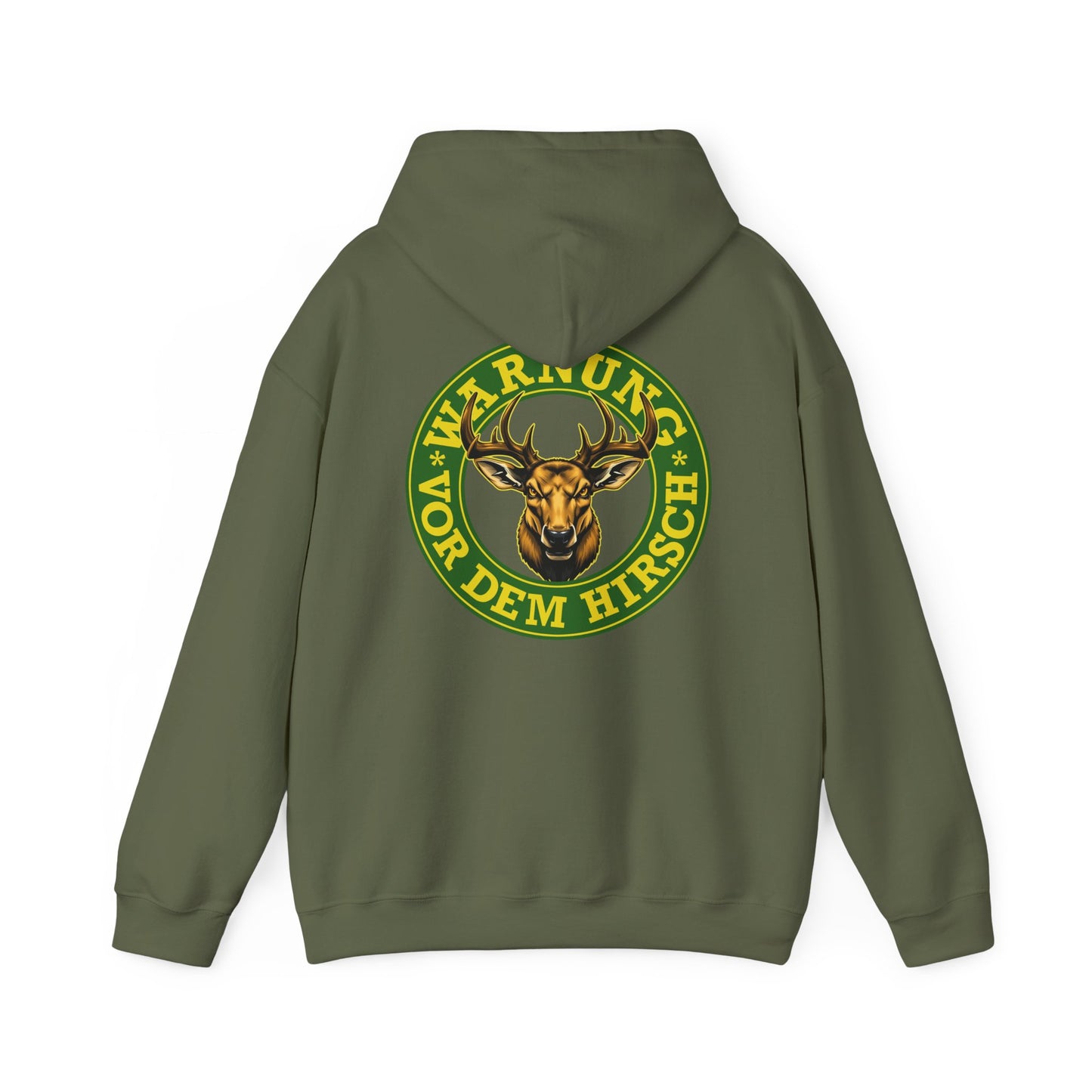 Warnung vor dem Hirsch - Backprint Hoodie