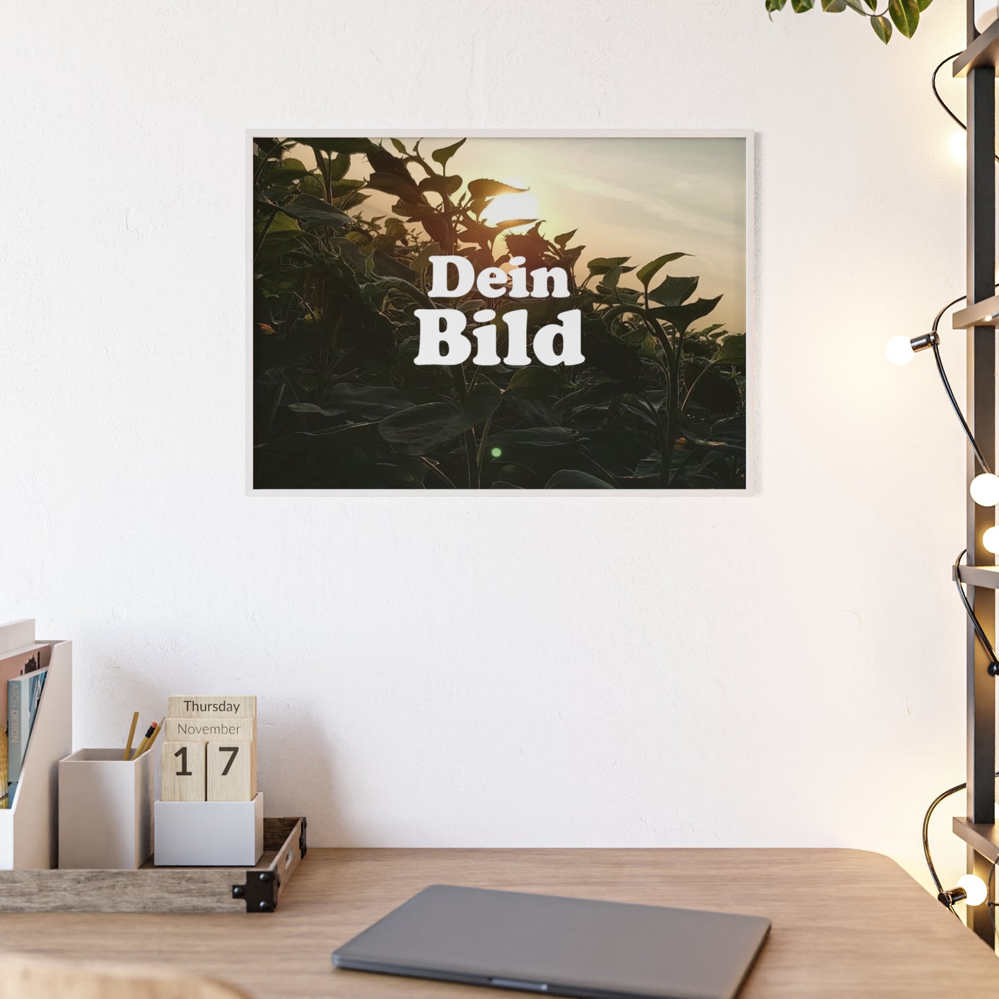Personalisiertes Poster im Bilderrahmen