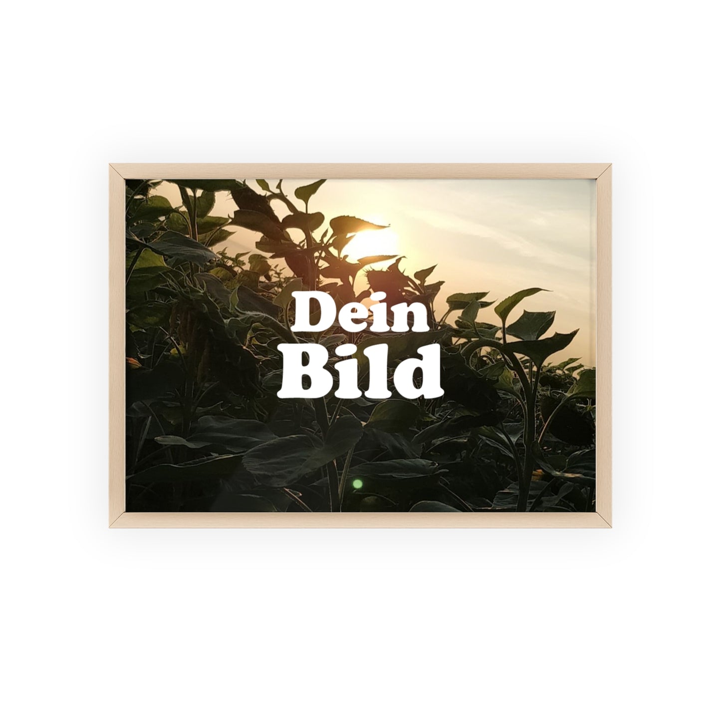 Personalisiertes Poster im Bilderrahmen