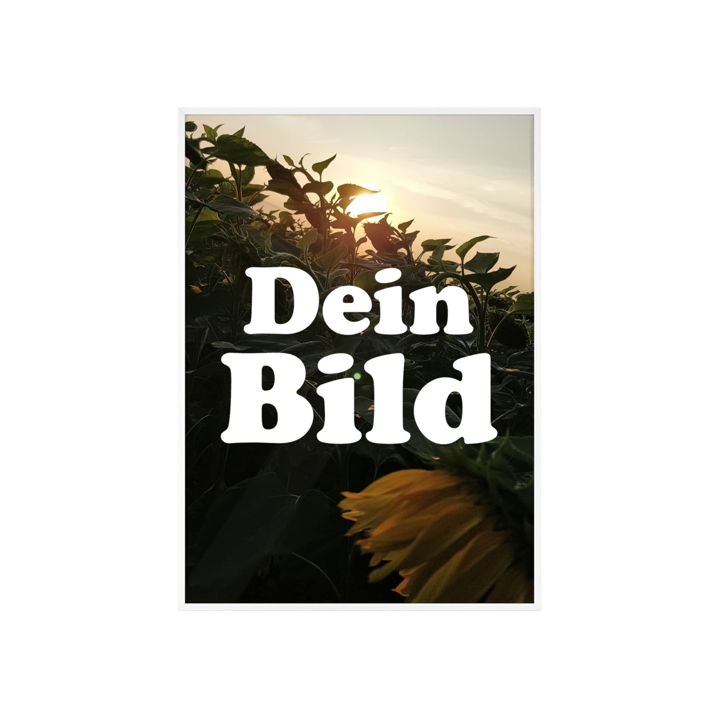 Personalisiertes Poster im Bilderrahmen