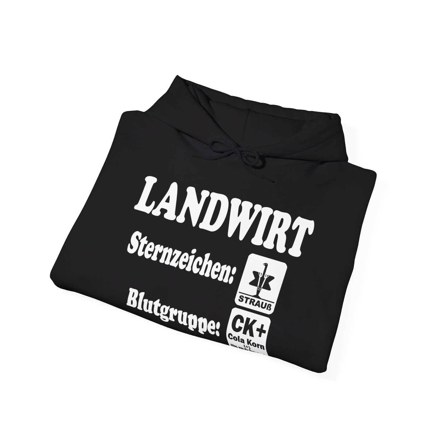 Landwirt: Sternzeichen Strauß, Blutgruppe Cola Korn Hoodie