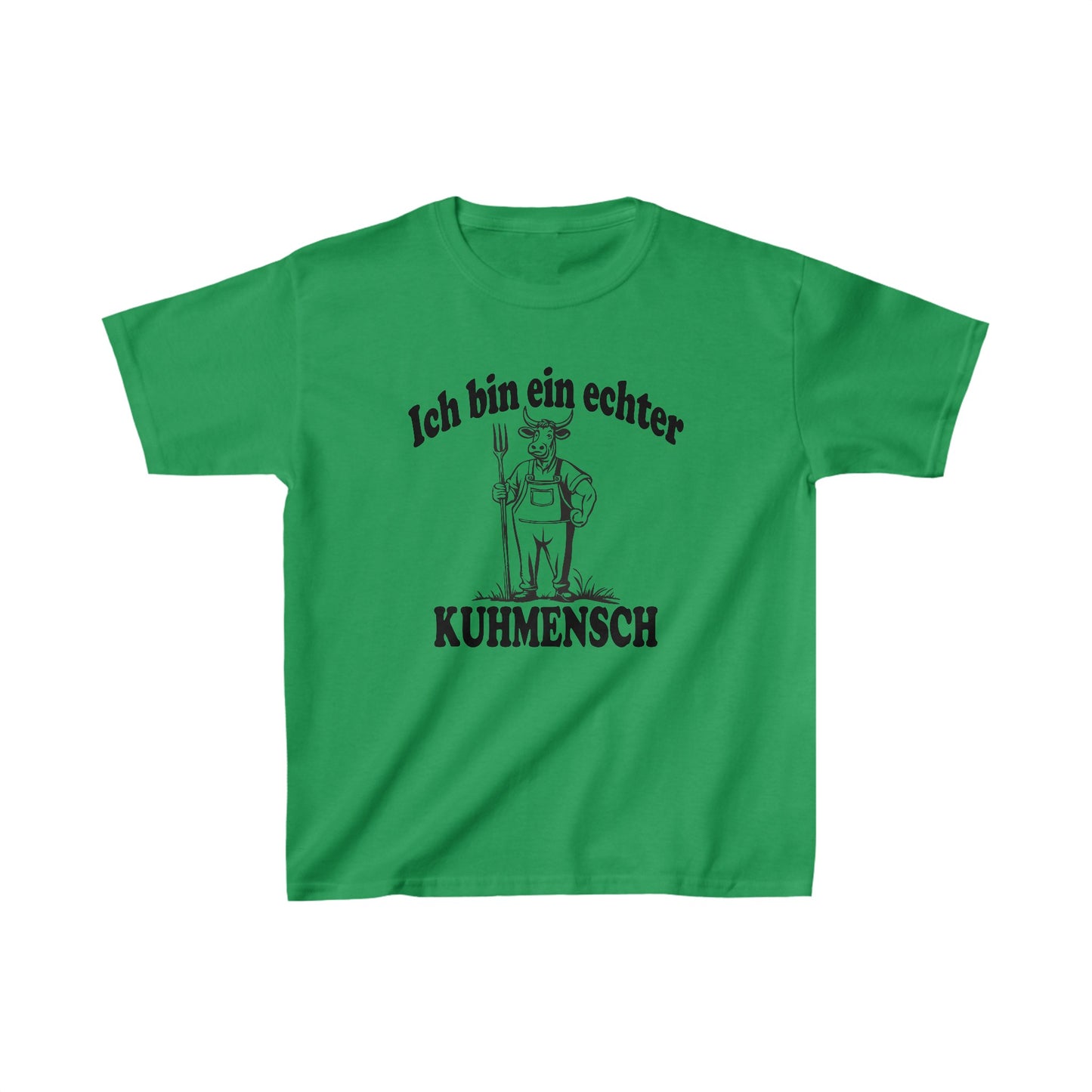 Kinder T-Shirt 'Ich bin ein echter Kuhmensch' | Lustiges Design für Kuhliebhaber