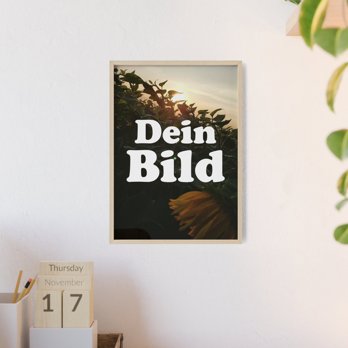 Personalisiertes Poster im Bilderrahmen