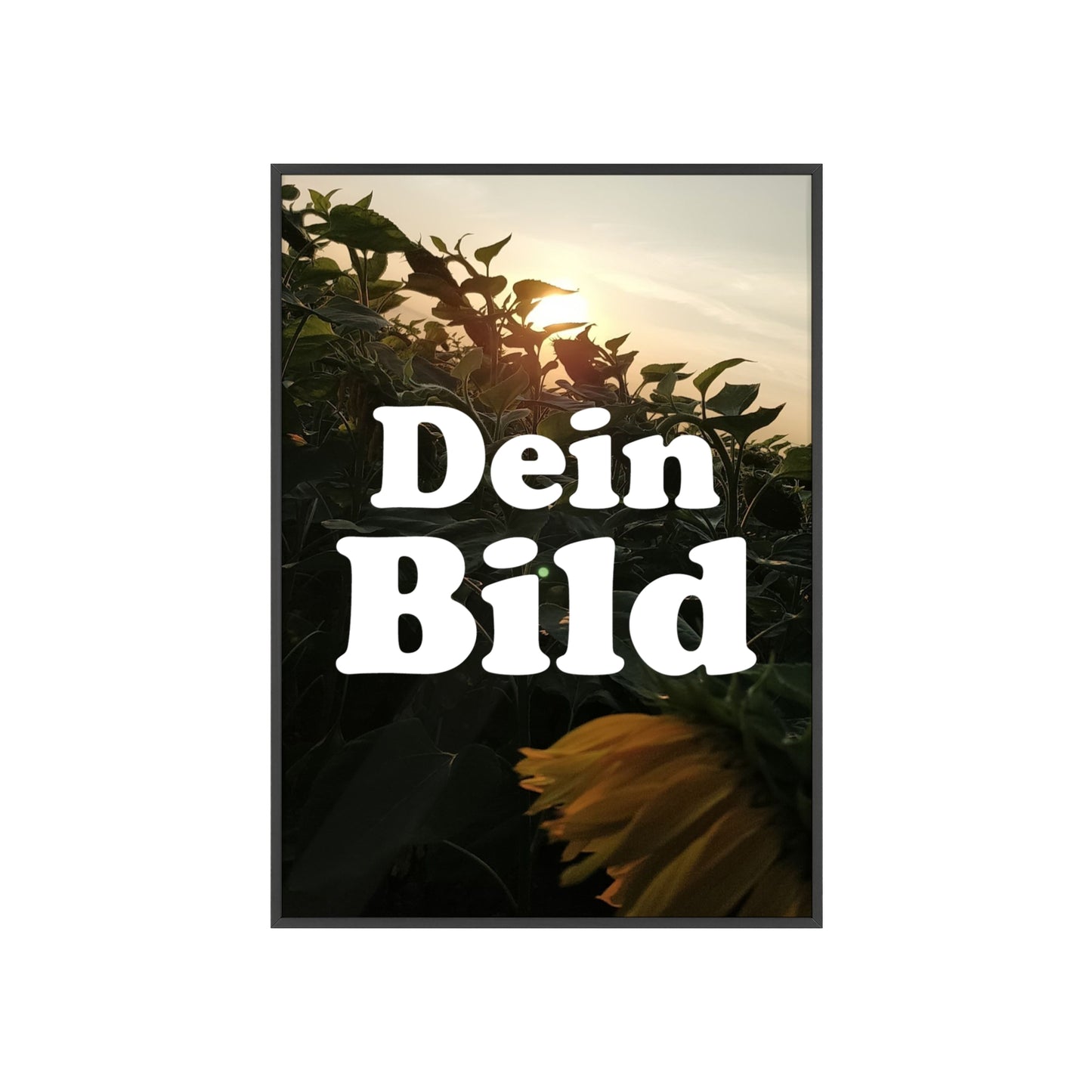 Personalisiertes Poster im Bilderrahmen