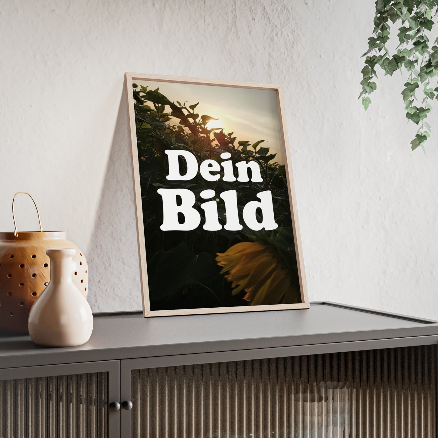 Personalisiertes Poster im Bilderrahmen