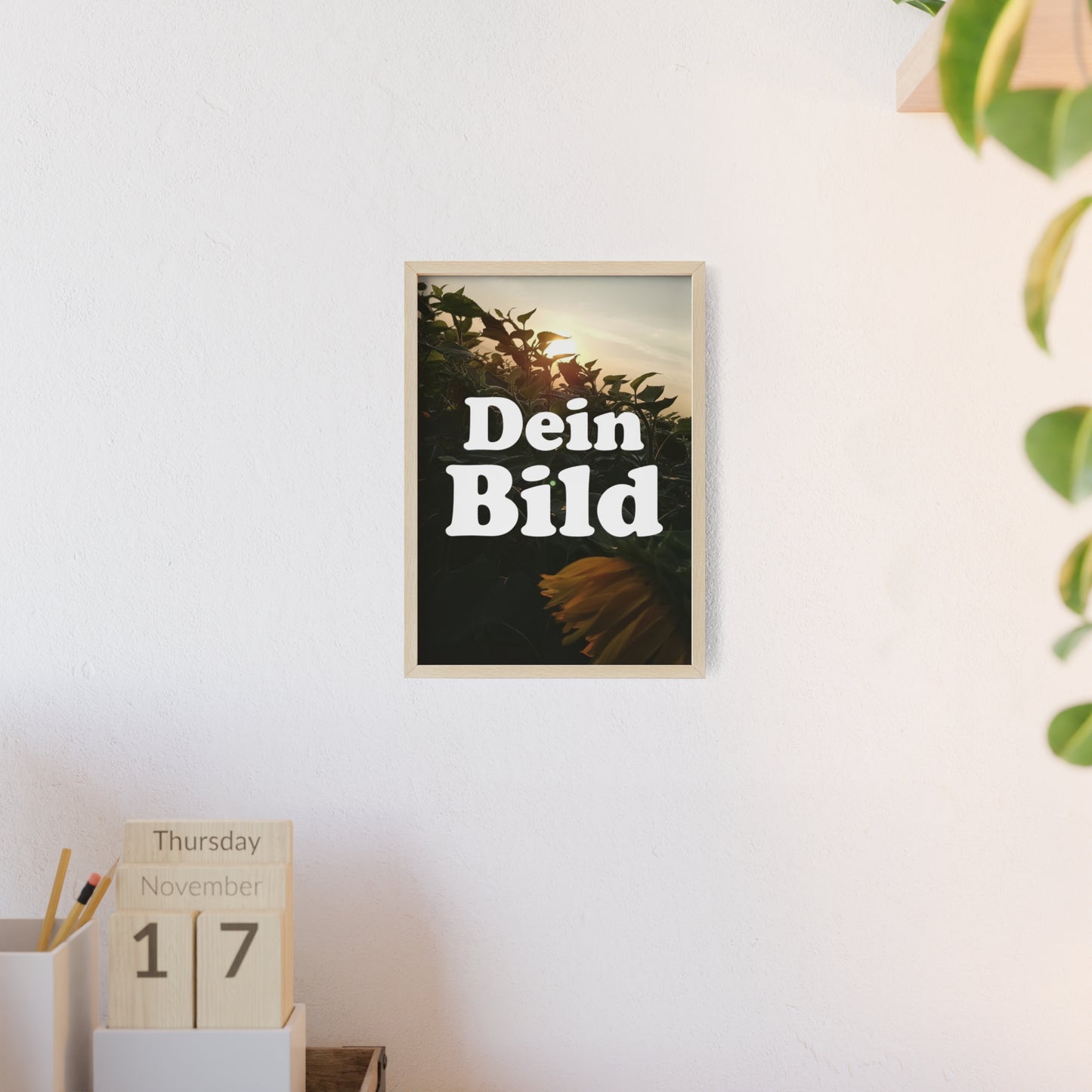 Personalisiertes Poster im Bilderrahmen