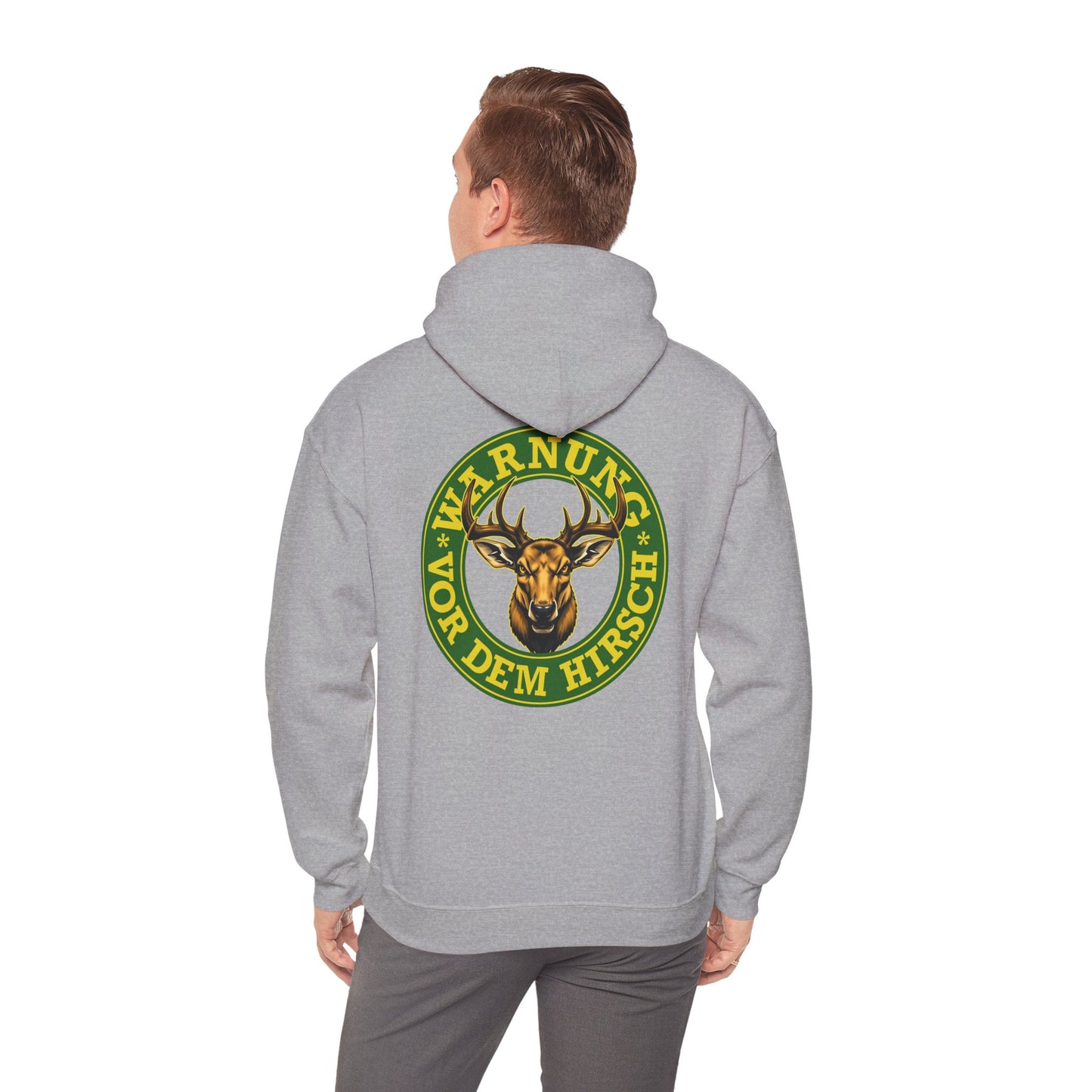Warnung vor dem Hirsch - Backprint Hoodie