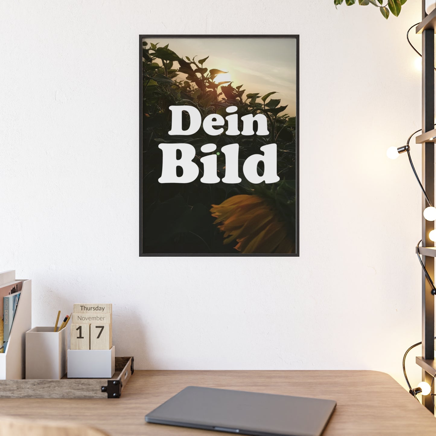 Personalisiertes Poster im Bilderrahmen