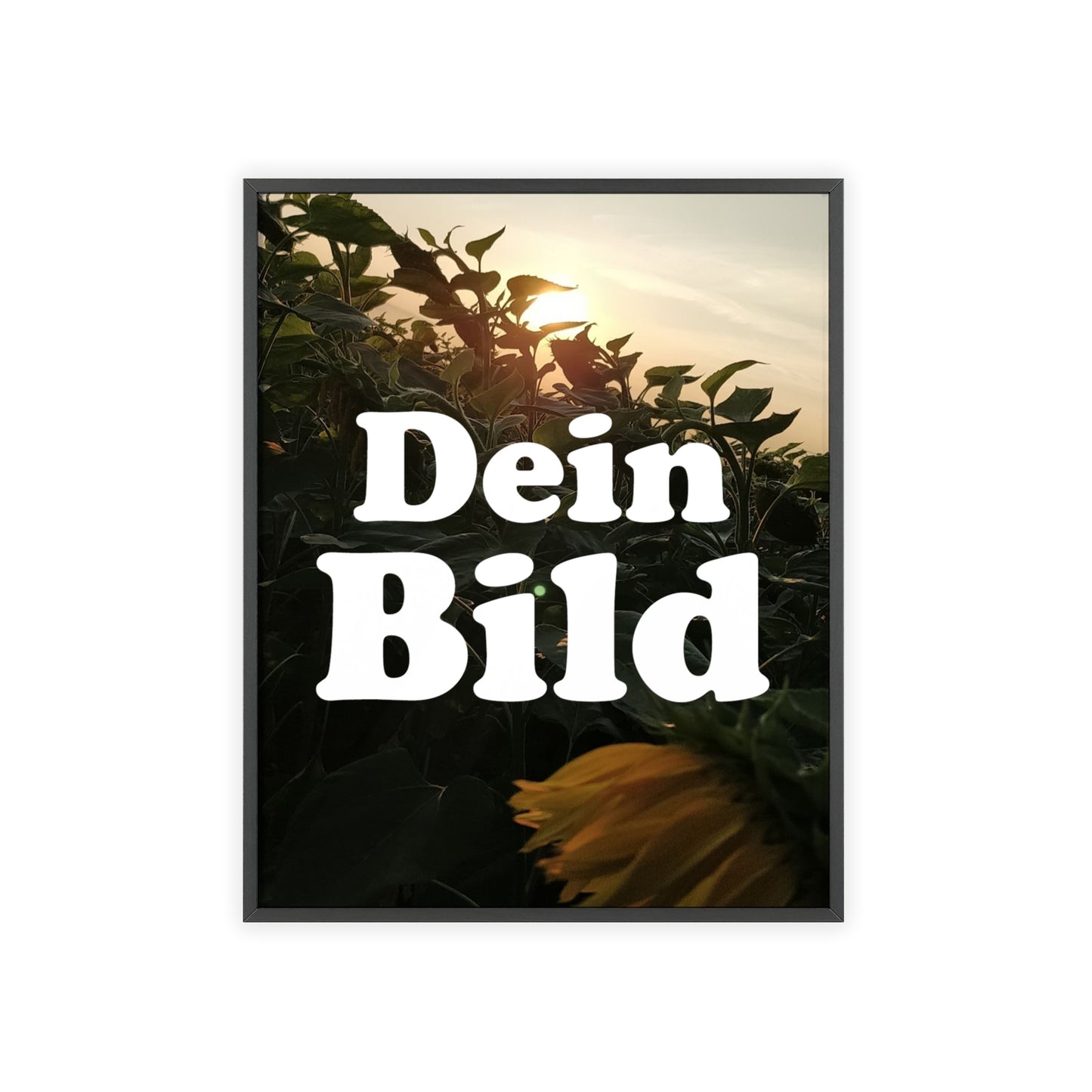 Personalisiertes Poster im Bilderrahmen