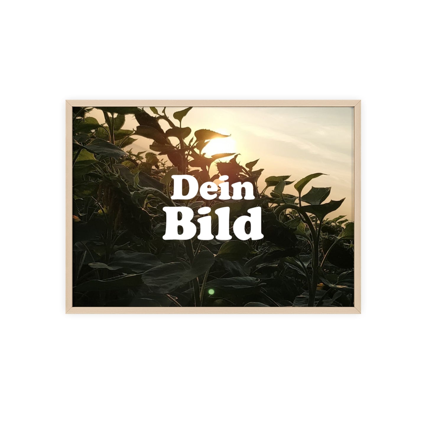 Personalisiertes Poster im Bilderrahmen