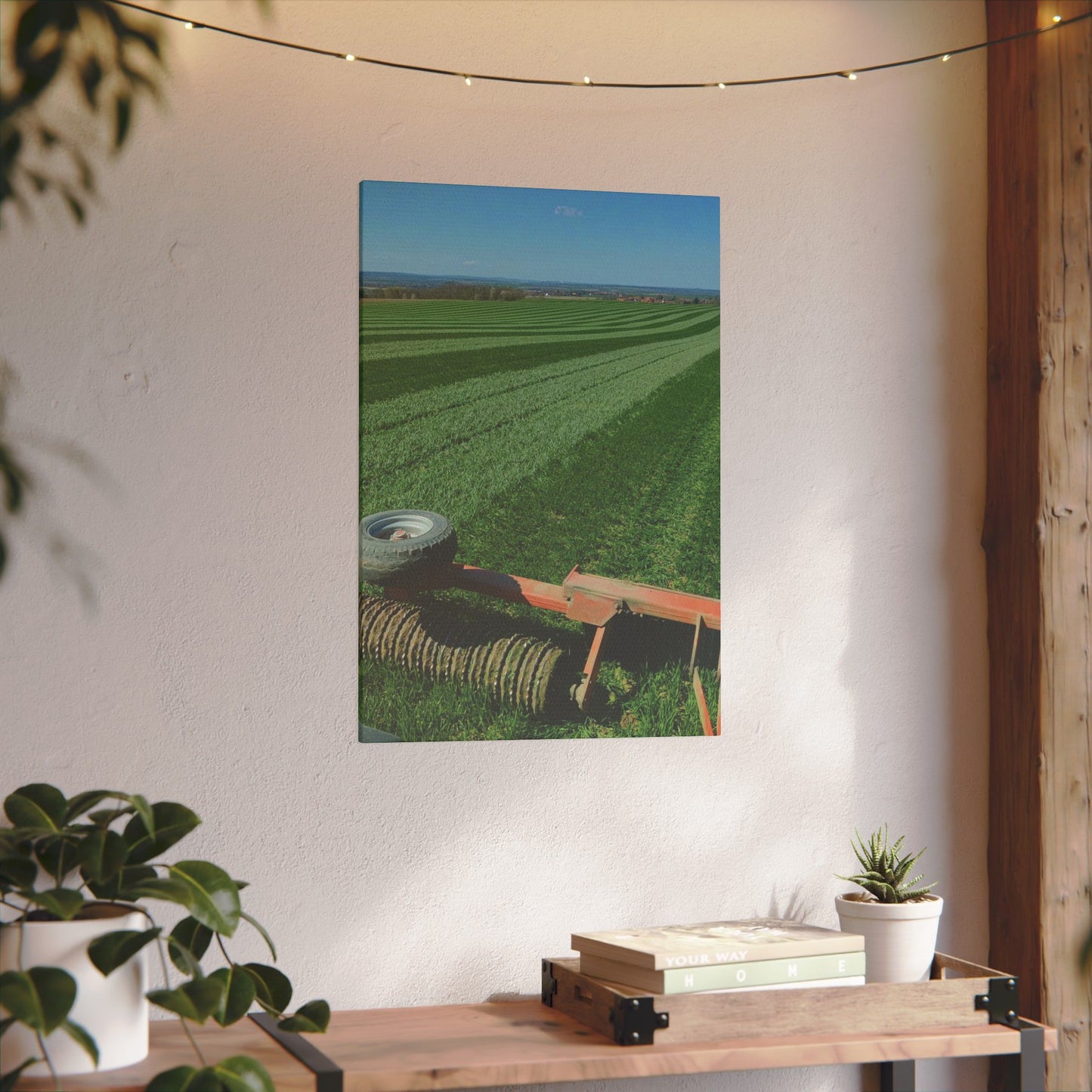 Leinwand 'Getreideacker walzen'