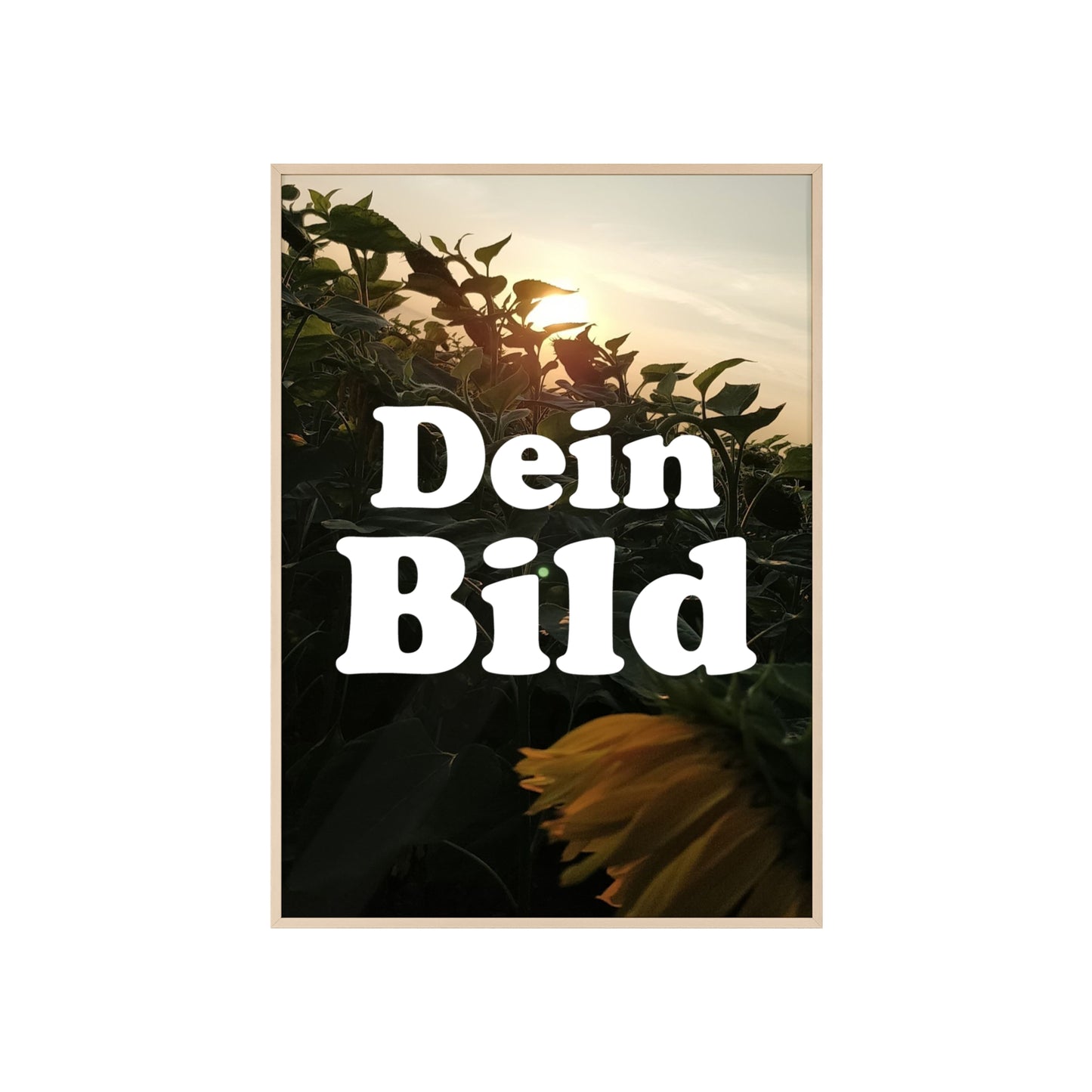 Personalisiertes Poster im Bilderrahmen