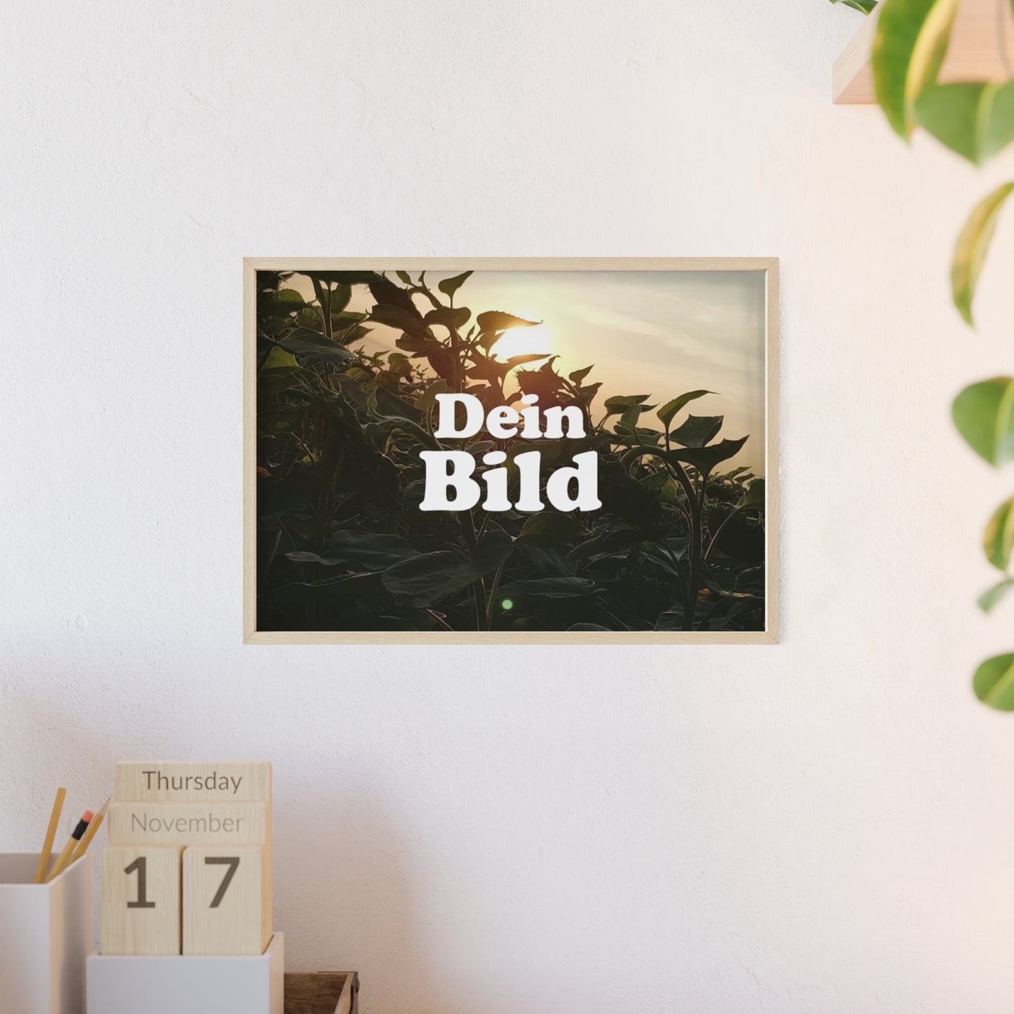 Personalisiertes Poster im Bilderrahmen