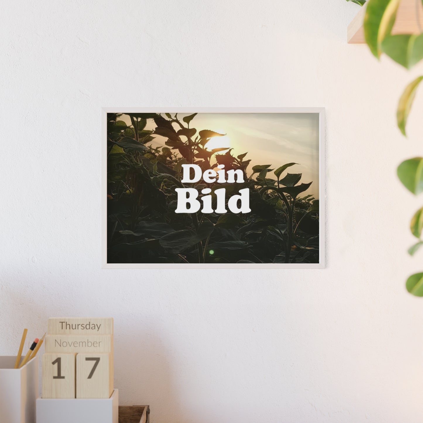 Personalisiertes Poster im Bilderrahmen