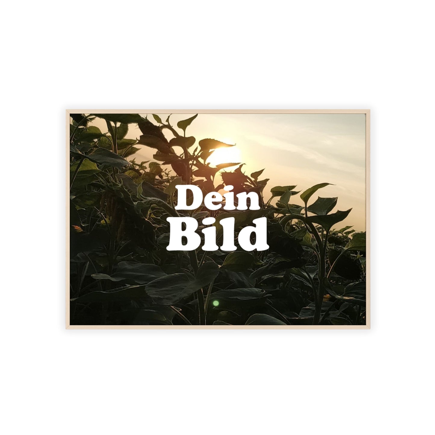 Personalisiertes Poster im Bilderrahmen