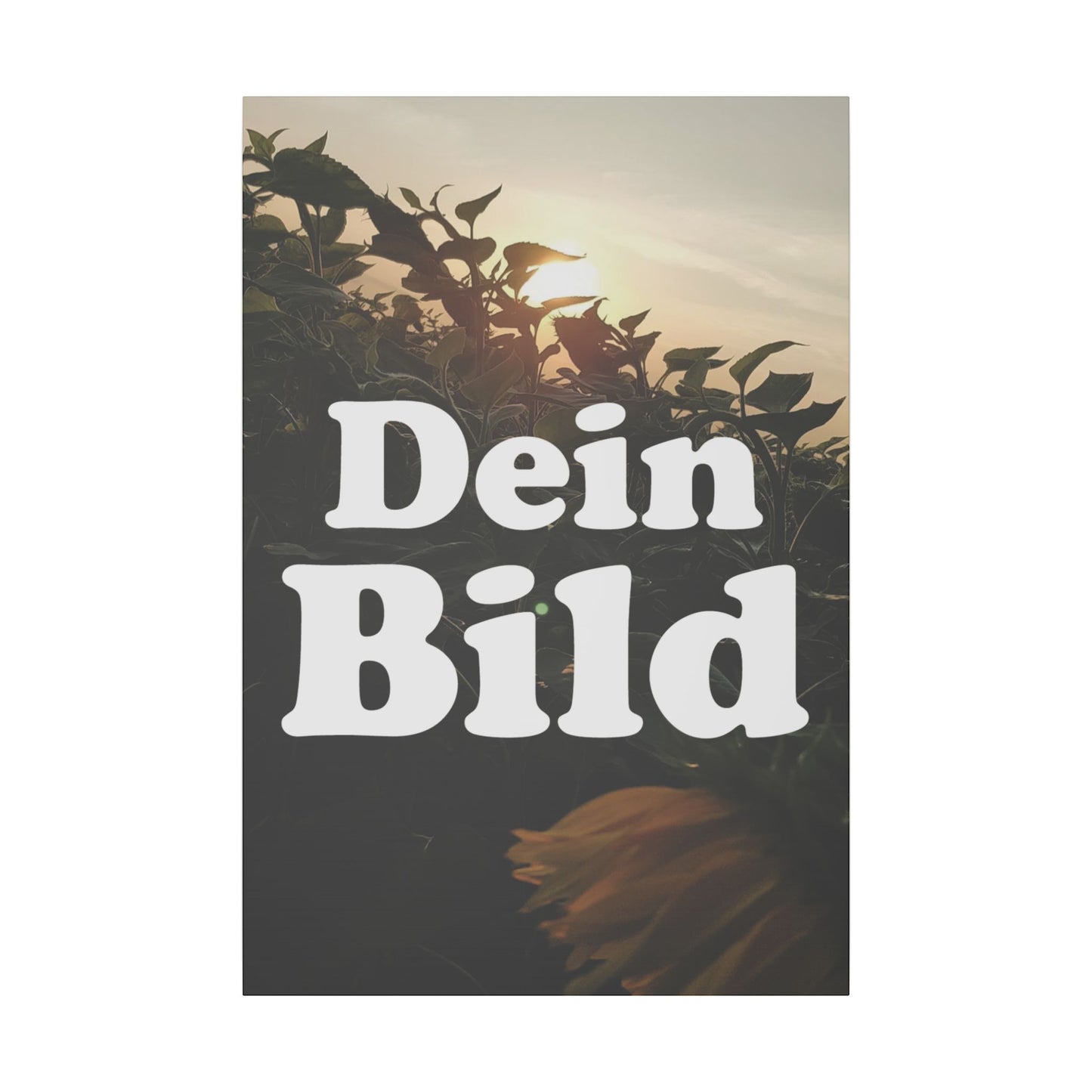 Leinwand mit eigenem Bild