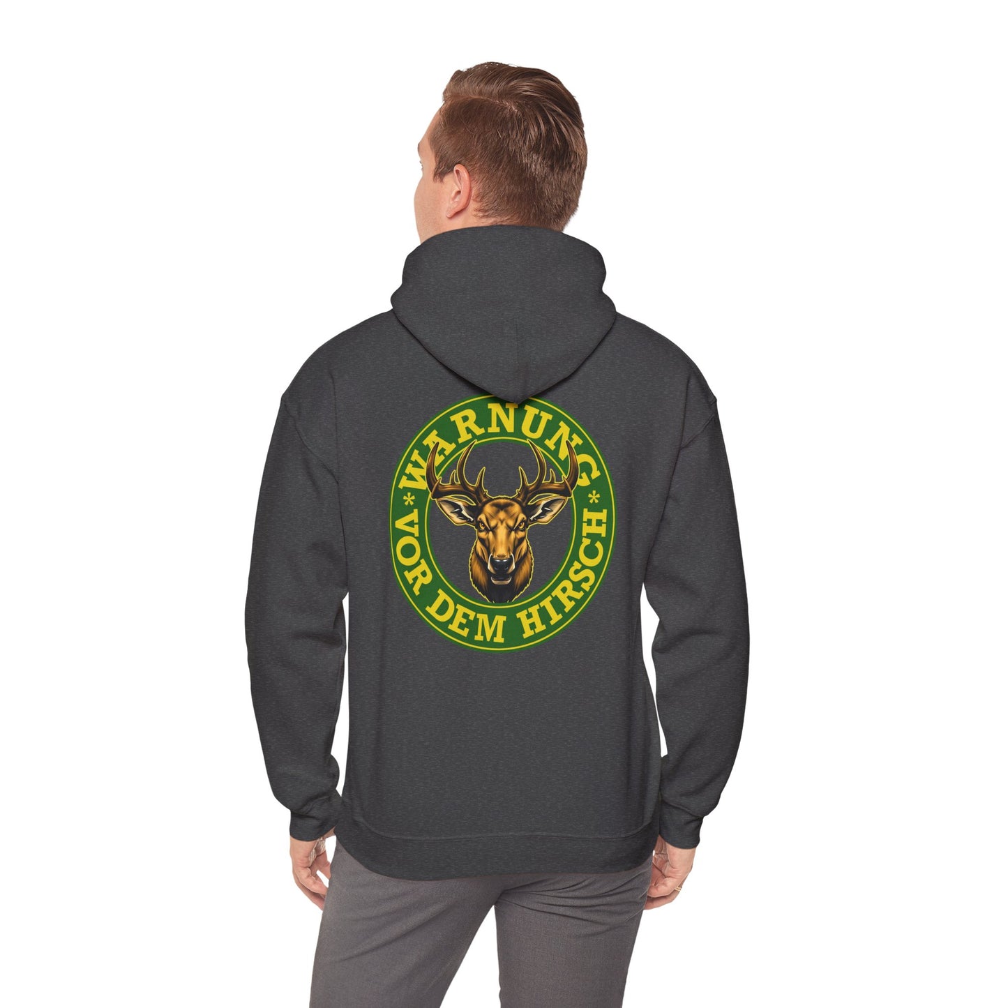 Warnung vor dem Hirsch - Backprint Hoodie