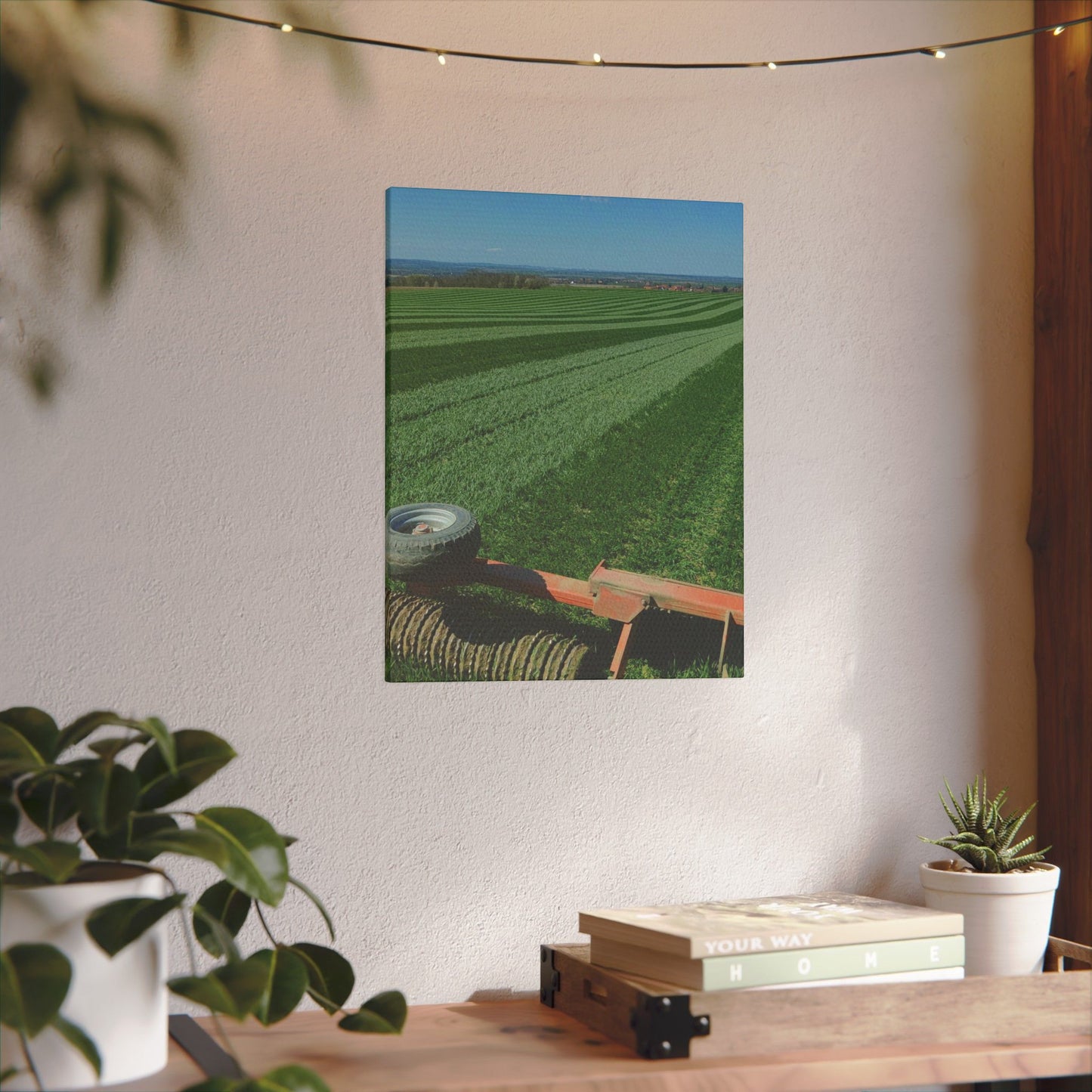 Leinwand 'Getreideacker walzen'