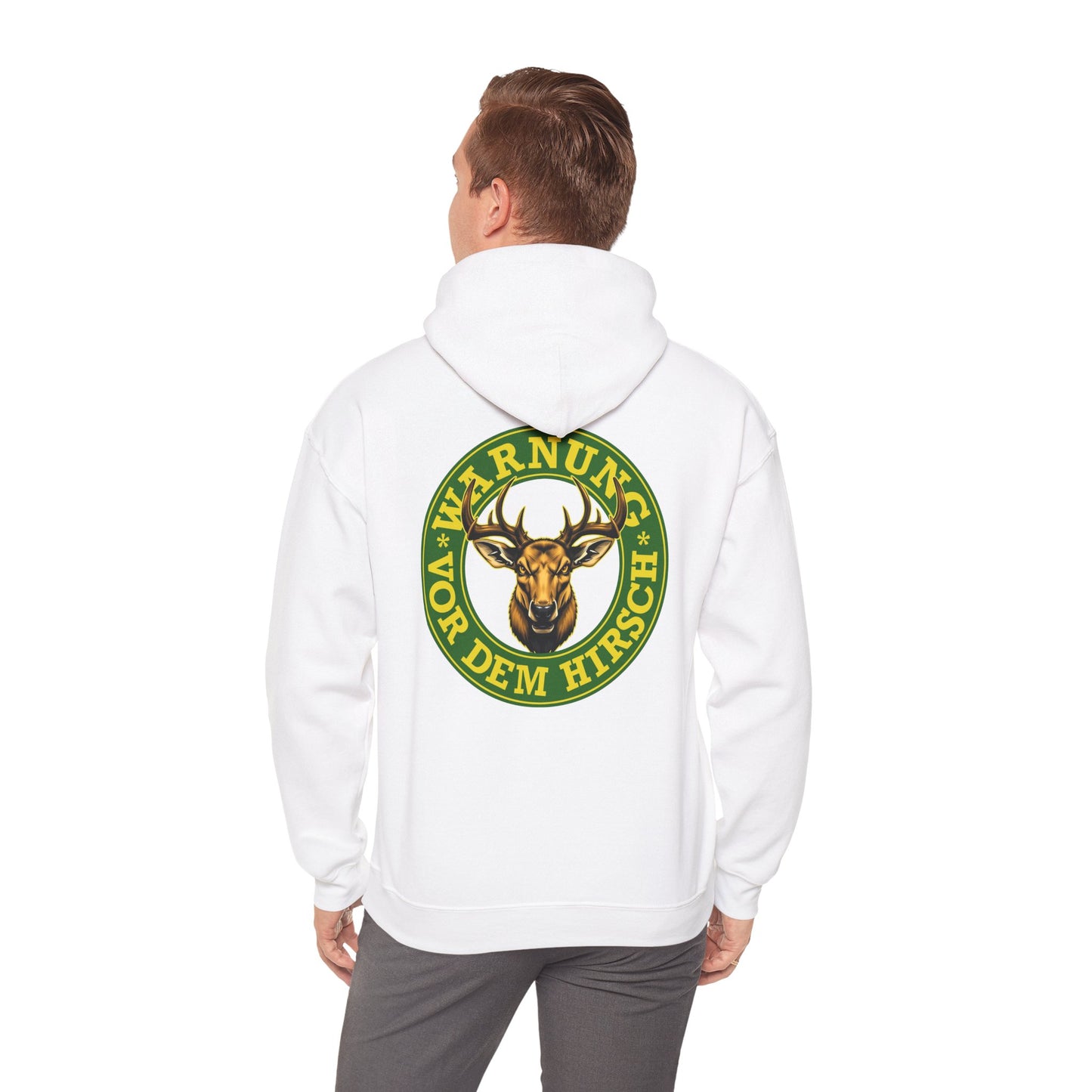 Warnung vor dem Hirsch - Backprint Hoodie