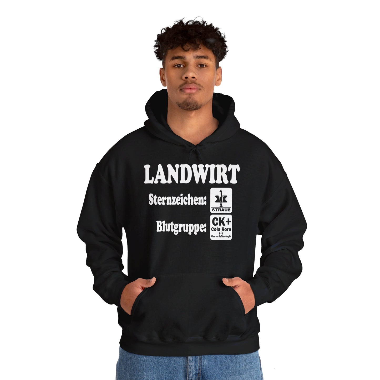 Landwirt: Sternzeichen Strauß, Blutgruppe Cola Korn Hoodie