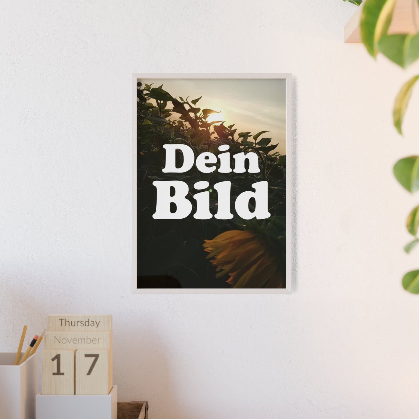 Personalisiertes Poster im Bilderrahmen