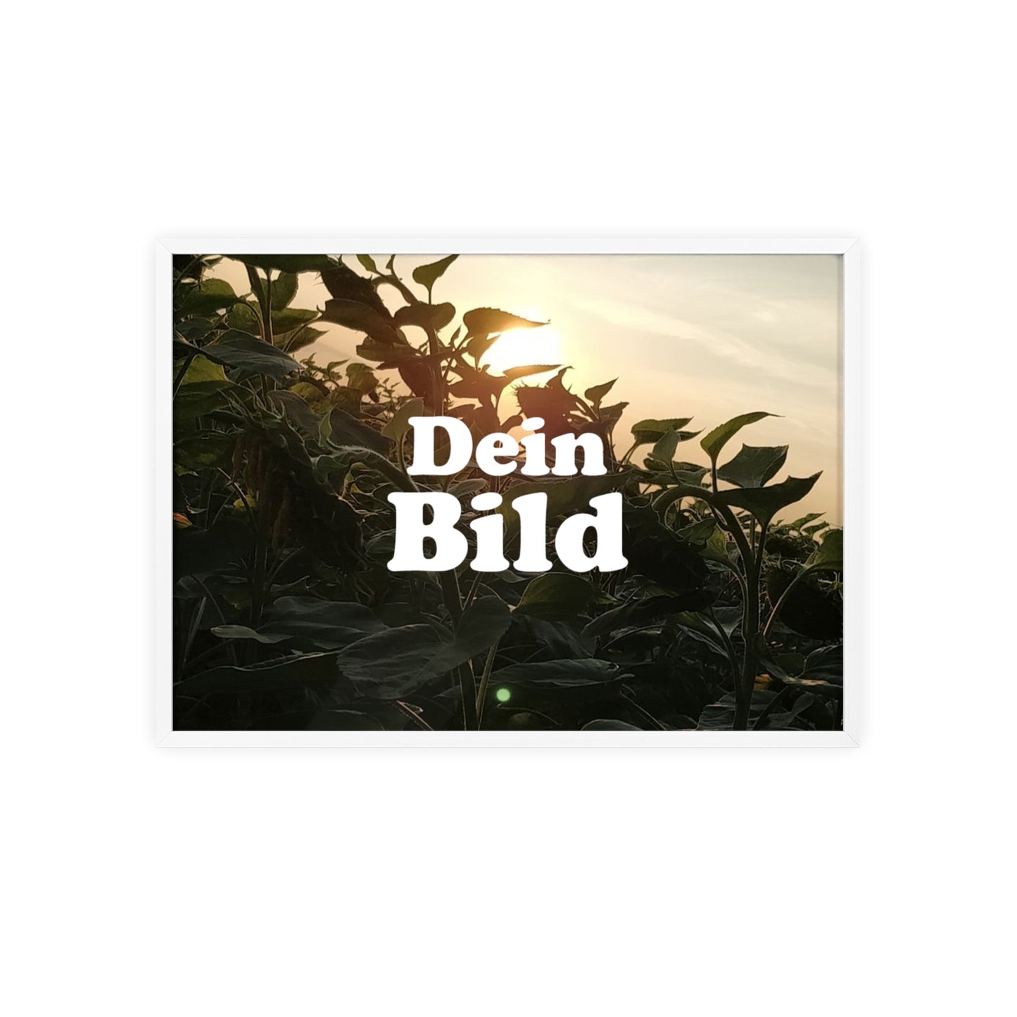 Personalisiertes Poster im Bilderrahmen