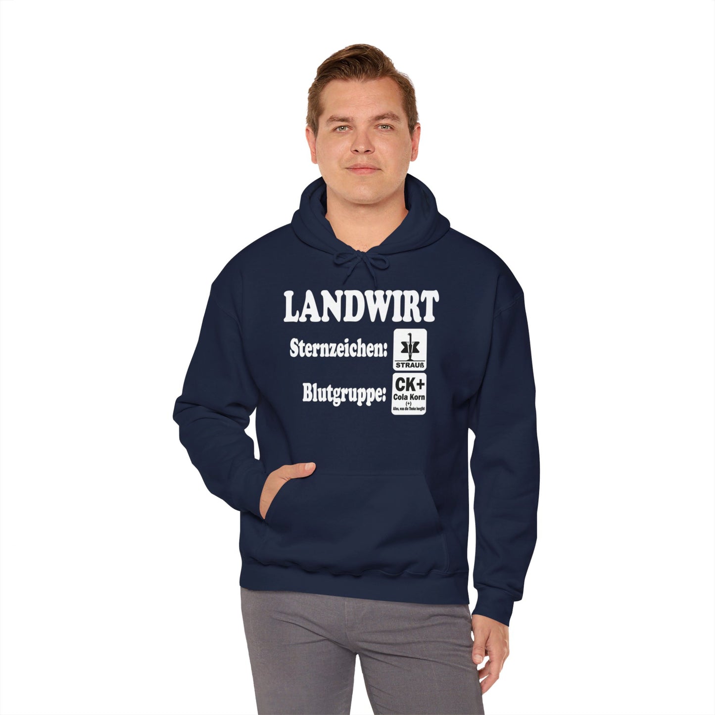 Landwirt: Sternzeichen Strauß, Blutgruppe Cola Korn Hoodie