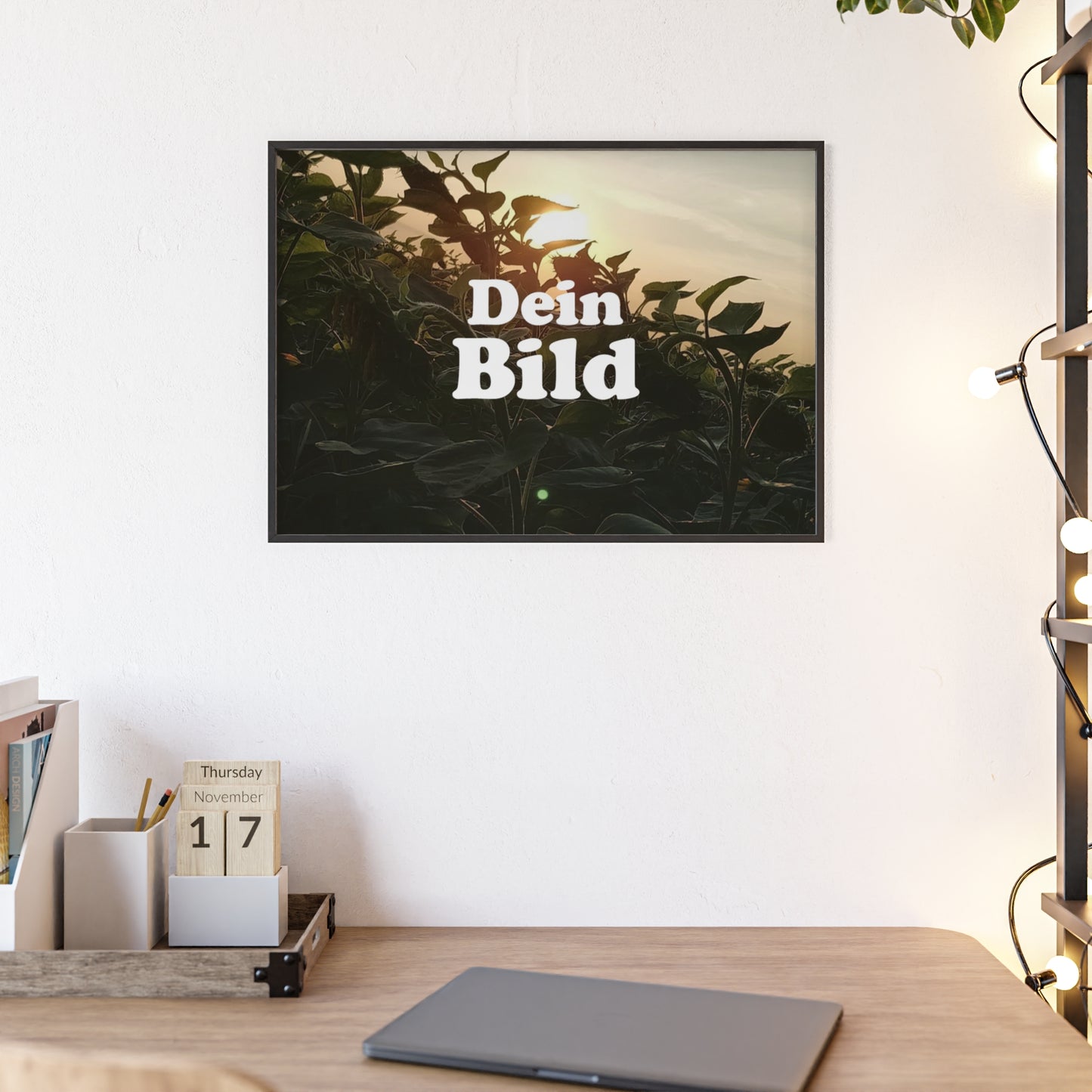 Personalisiertes Poster im Bilderrahmen