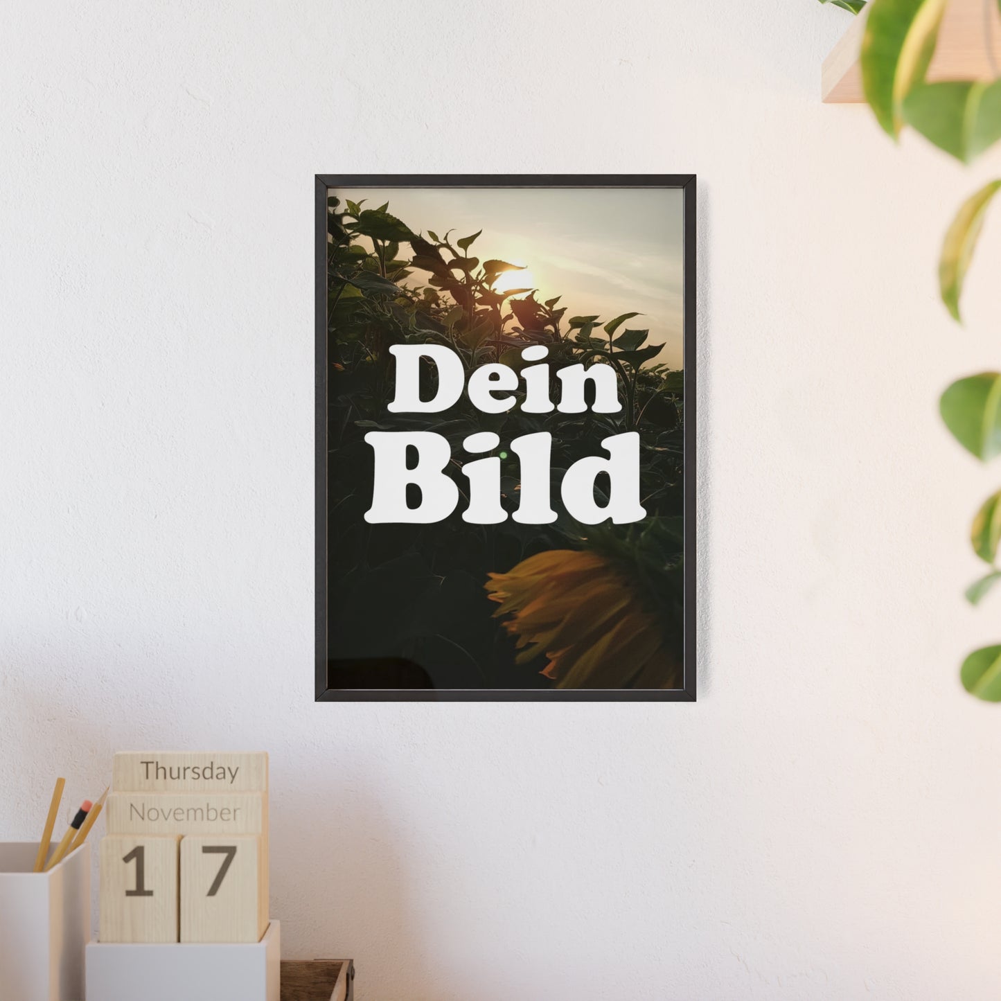 Personalisiertes Poster im Bilderrahmen