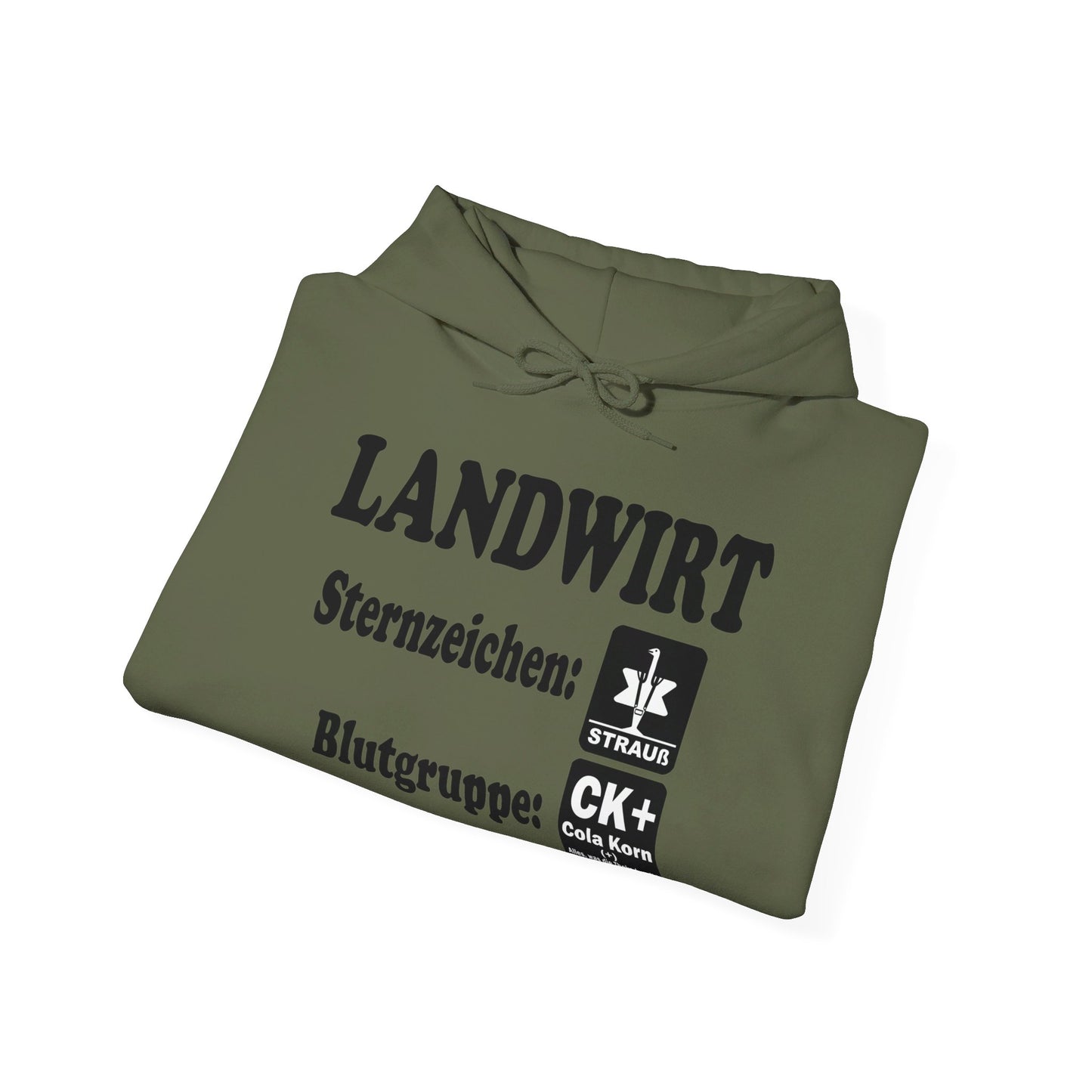 Landwirt: Sternzeichen Strauß, Blutgruppe Cola Korn Hoodie