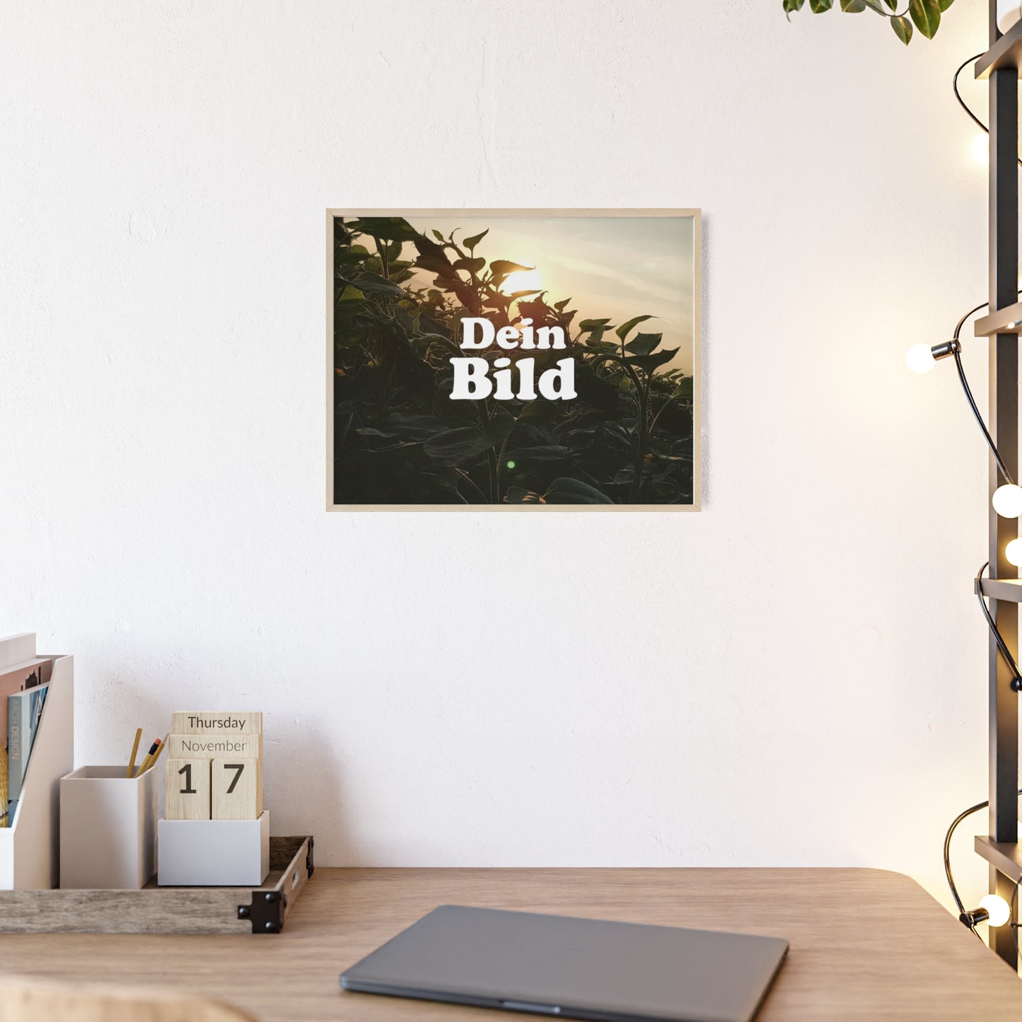 Personalisiertes Poster im Bilderrahmen