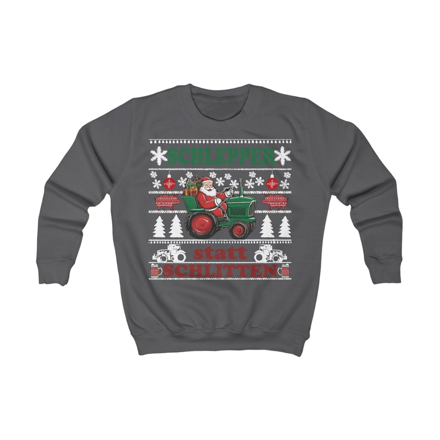 "Schlepper statt Schlitten" Sweater für Kinder