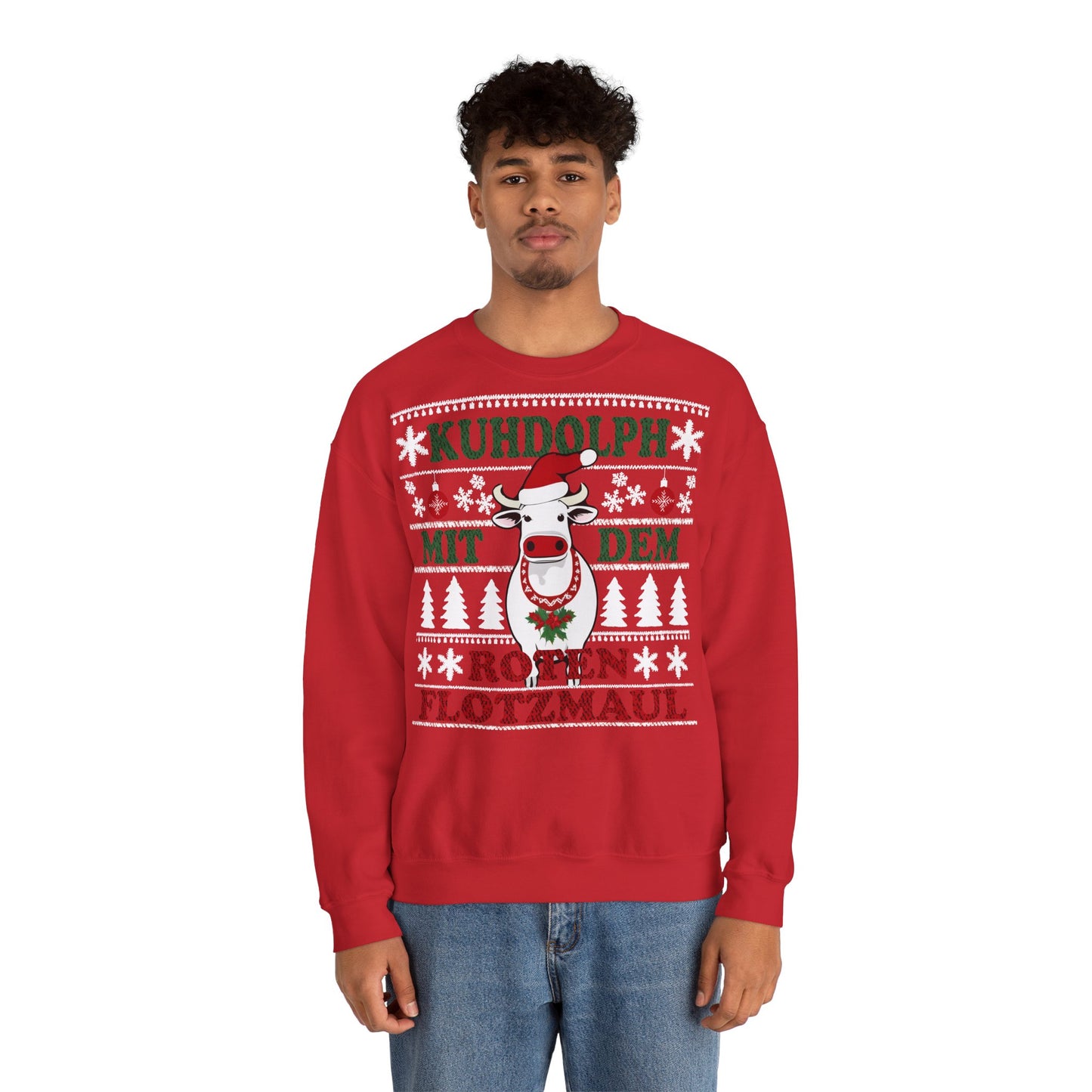 "Kuhdolph" Ugly Christmas Sweater