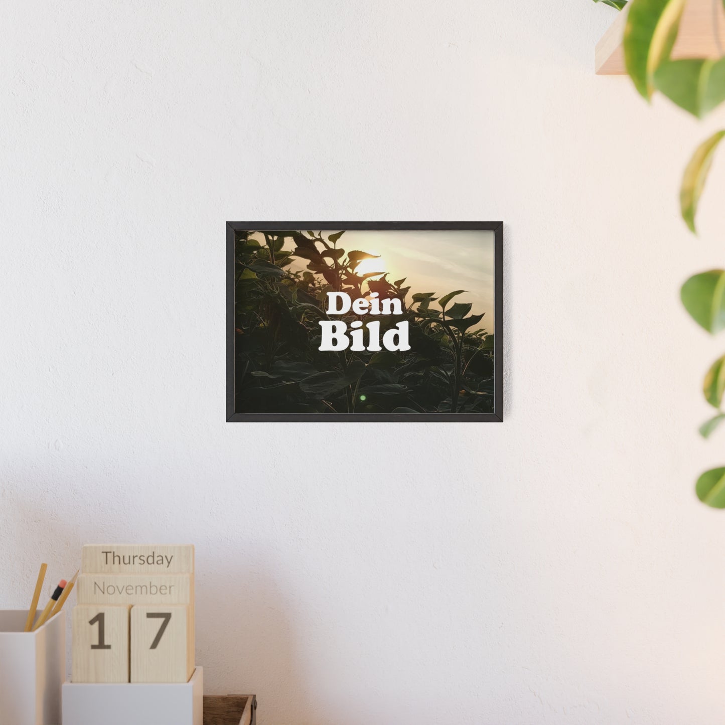 Personalisiertes Poster im Bilderrahmen