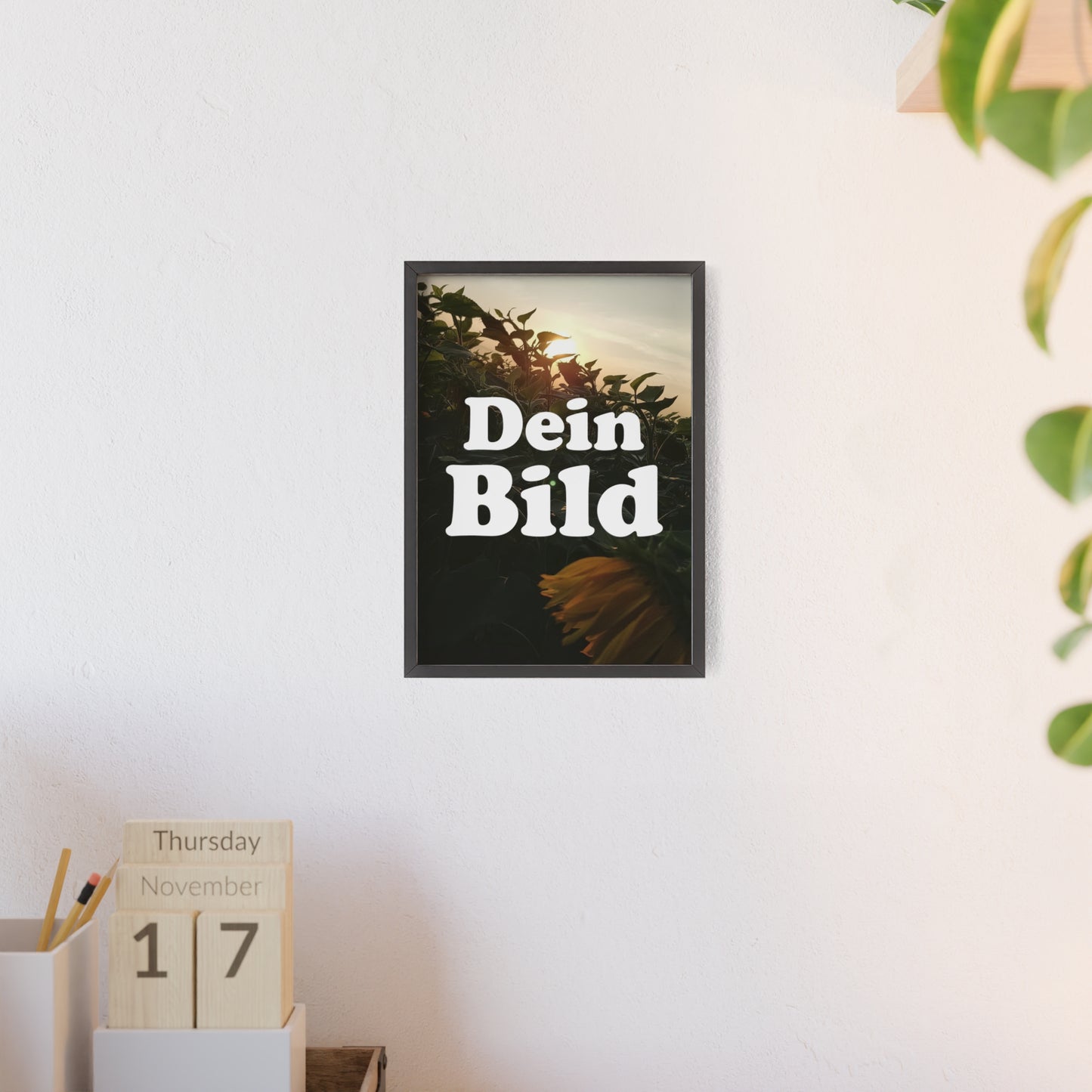 Personalisiertes Poster im Bilderrahmen