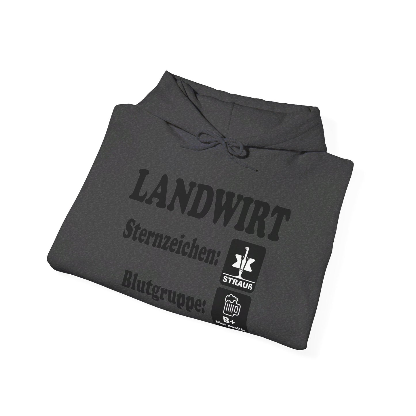 Landwirt: Sternzeichen Strauß, Blutgruppe Bier positiv Hoodie