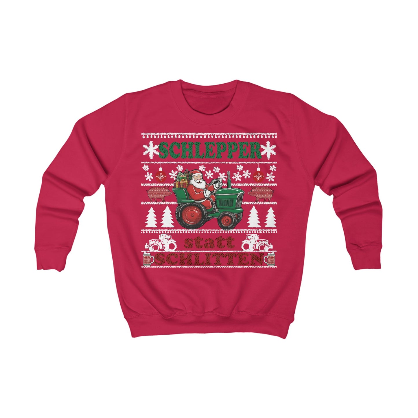 "Schlepper statt Schlitten" Sweater für Kinder