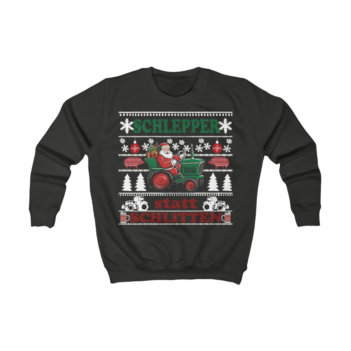 "Schlepper statt Schlitten" Sweater für Kinder