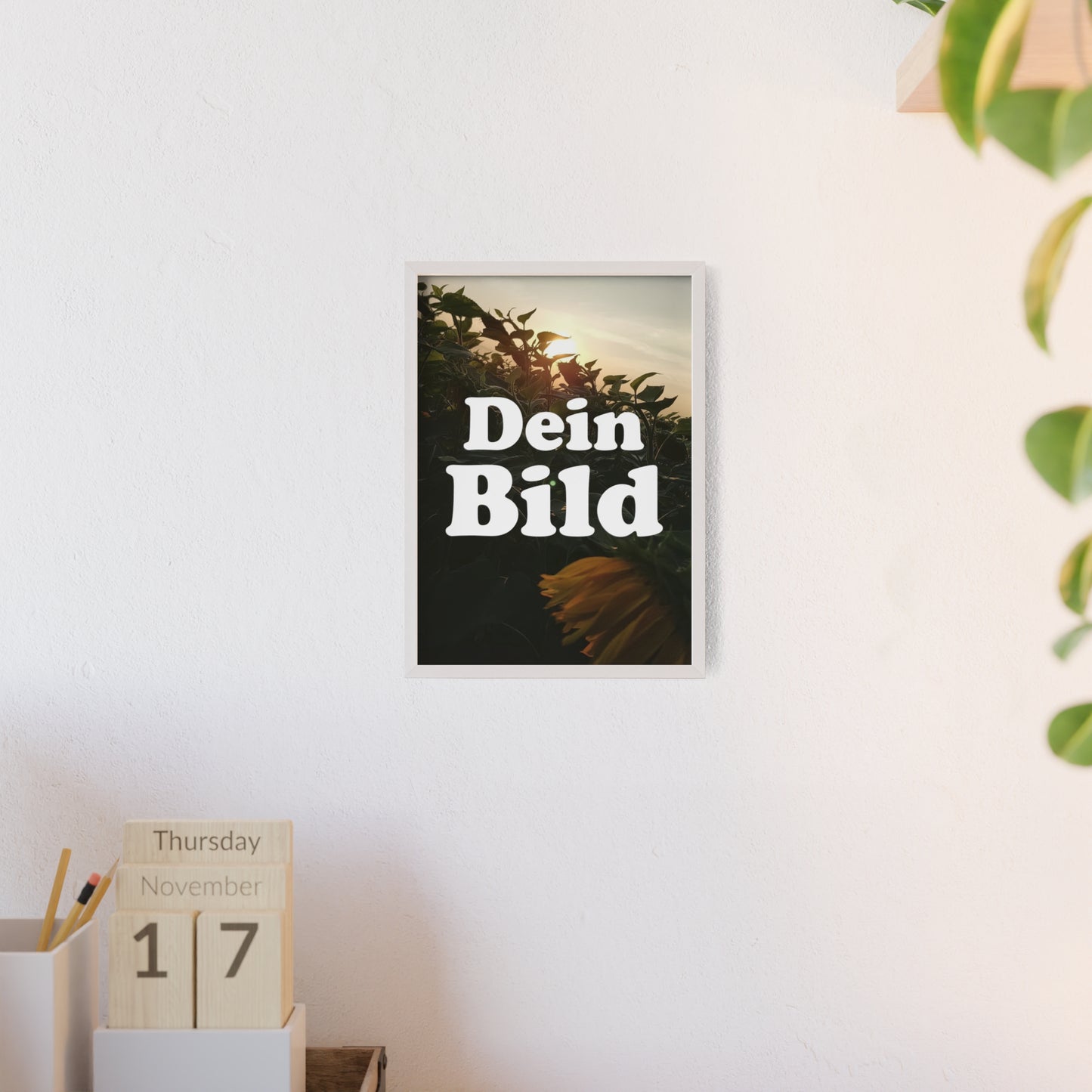 Personalisiertes Poster im Bilderrahmen