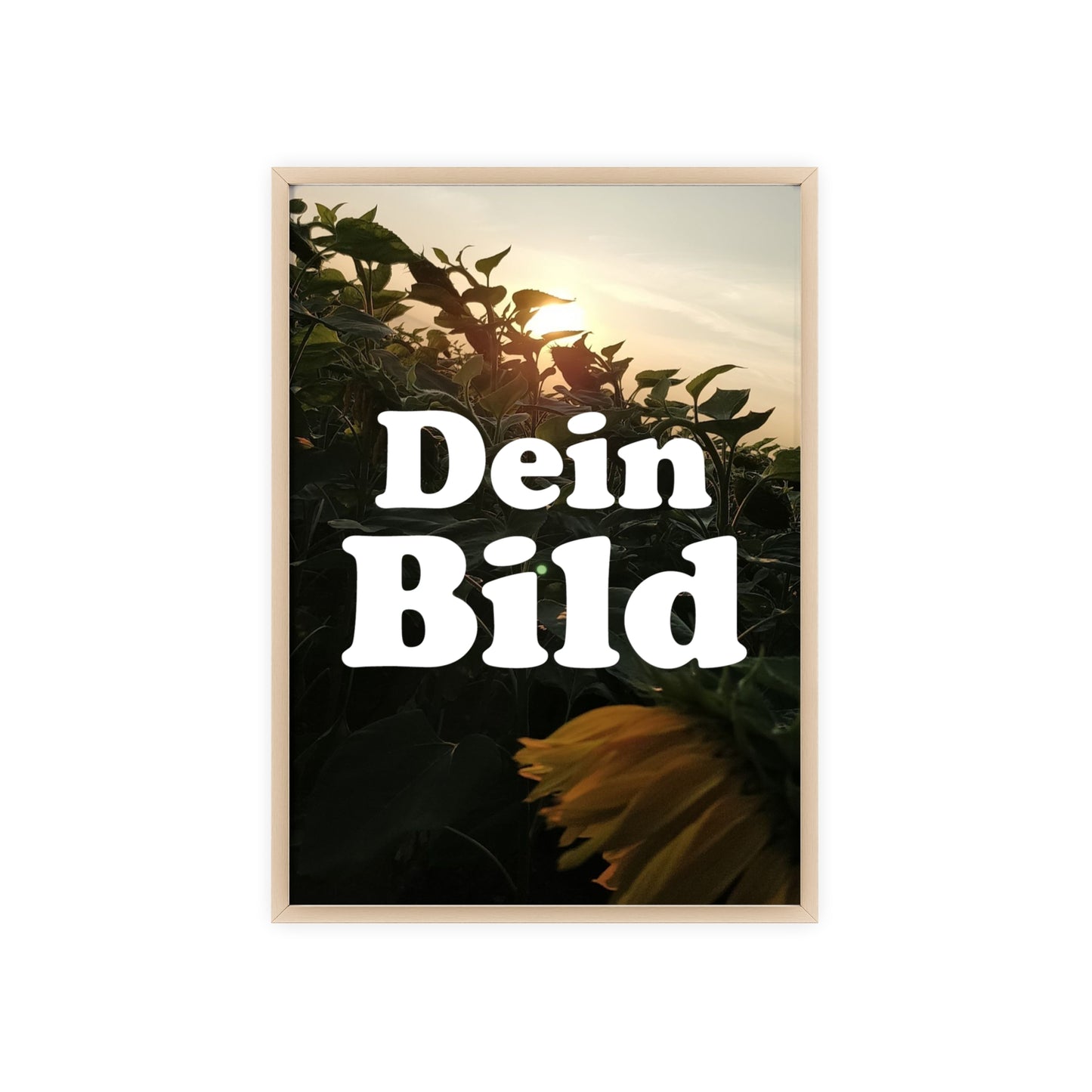 Personalisiertes Poster im Bilderrahmen
